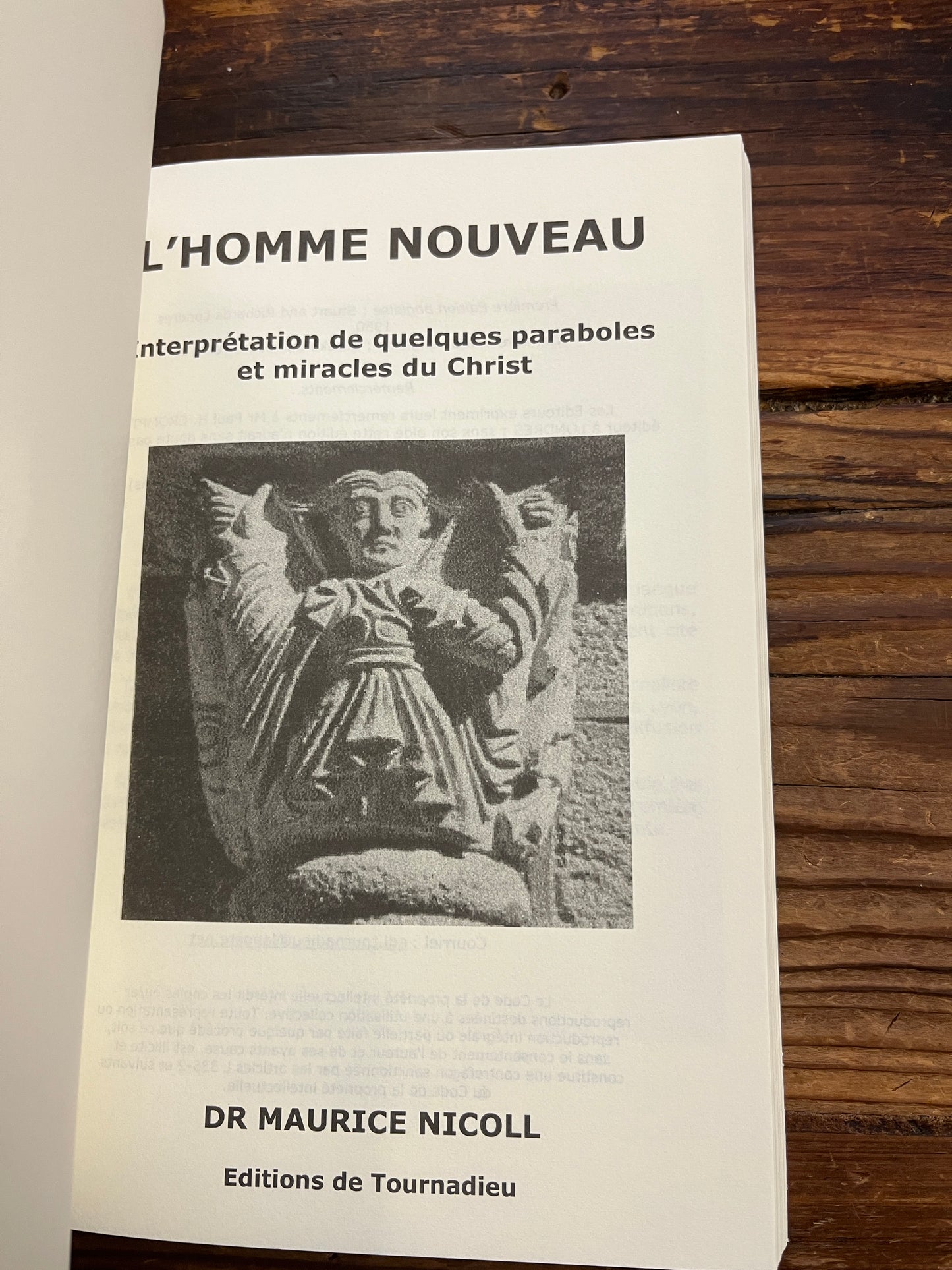 L’homme nouveau, Maurice Nicoll