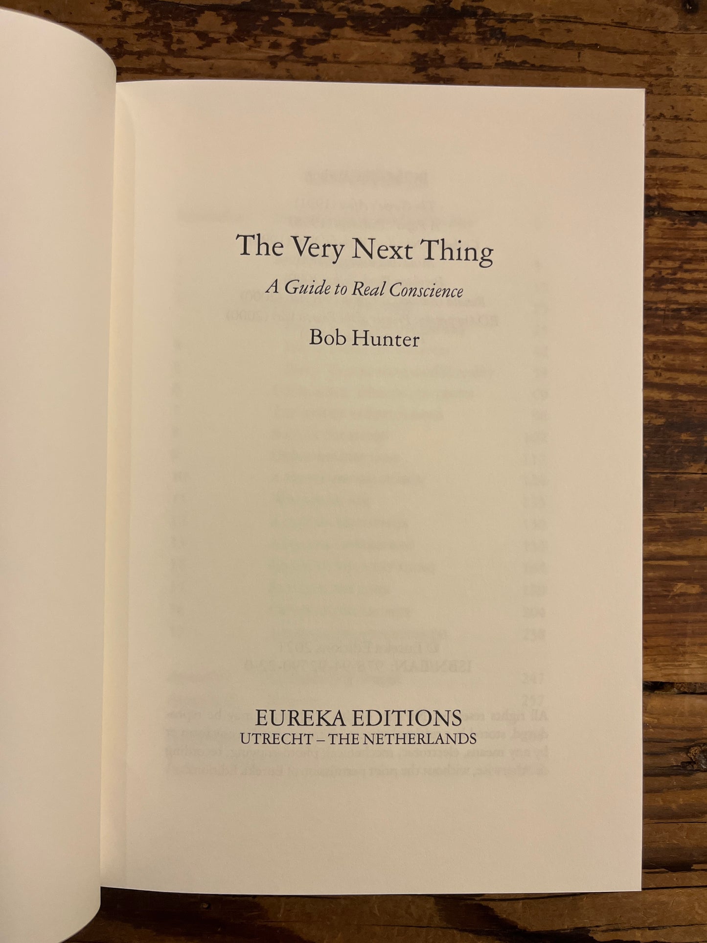 The Very Next Thing by Bob Hunter and Beryl Pogson
