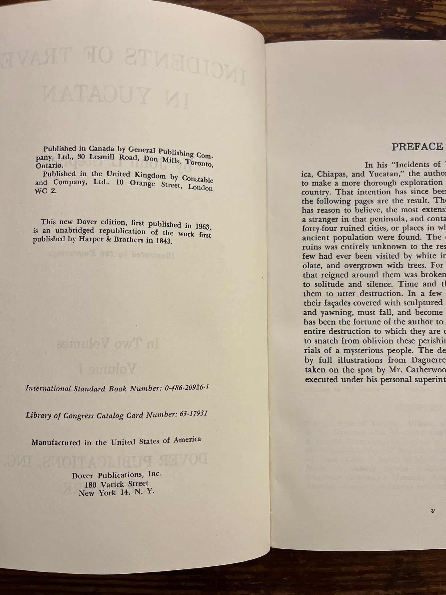 Incidents of Travel in Yucatan, Volume One, John L. Stephens