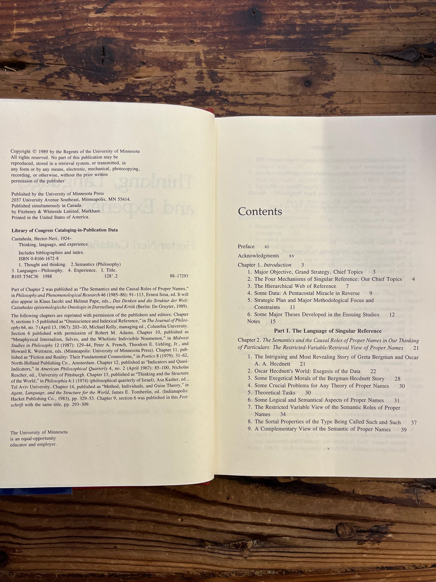 Thinking, language & experience, Hector Neri Castaneda