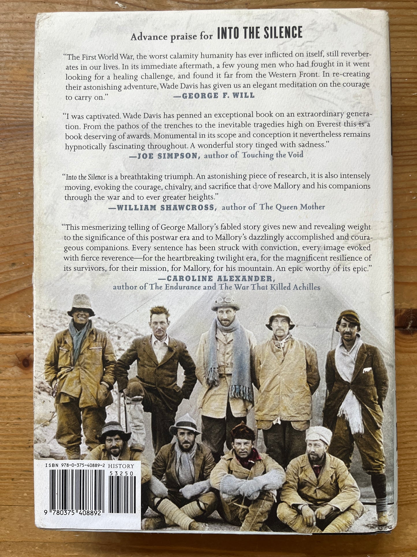 Into the silence, the Great War, Mallory, and the conquest of Everest, Wade Davis