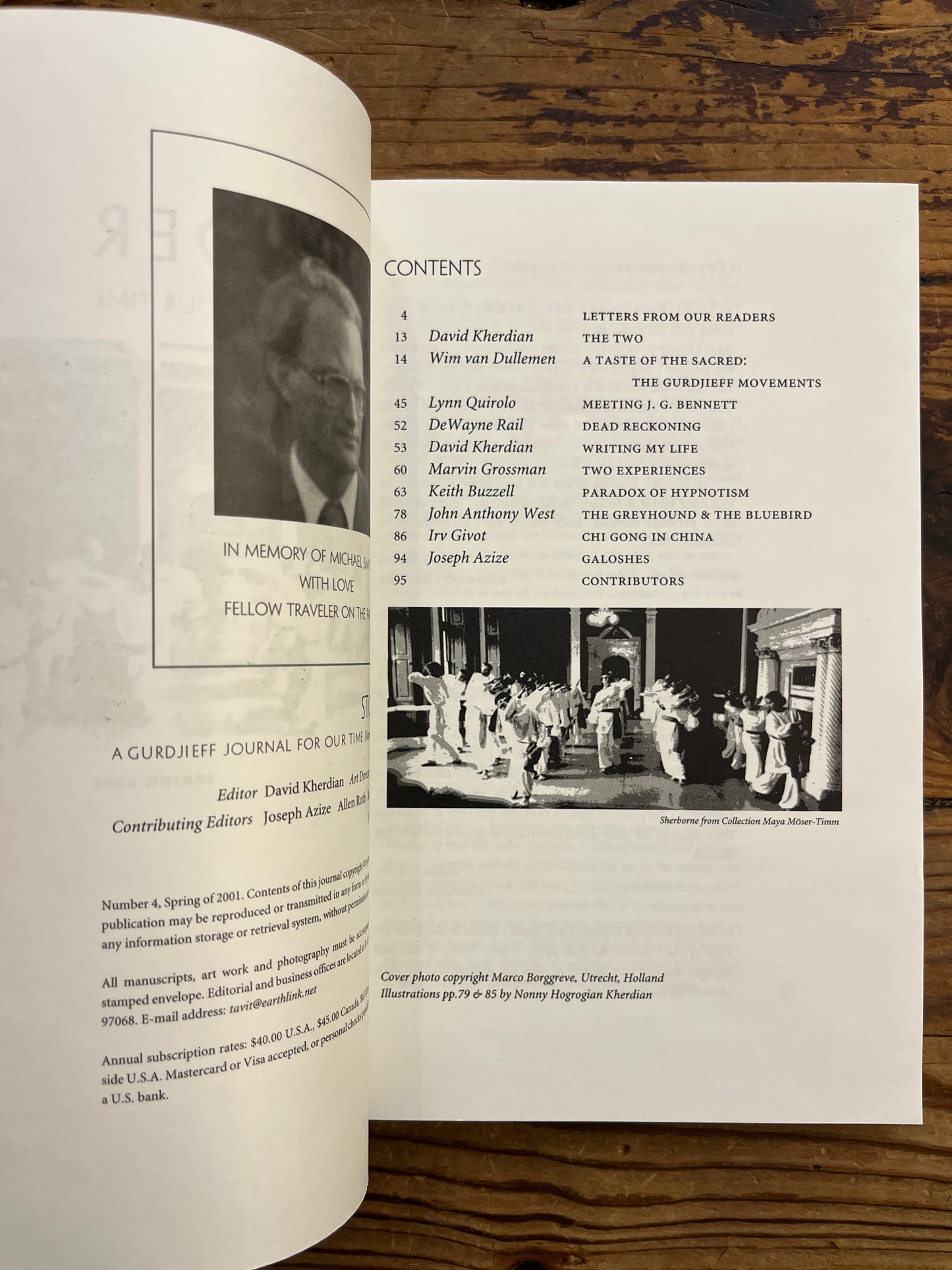 Stopinder, A Gurdjieff Journal for our time, number Four
