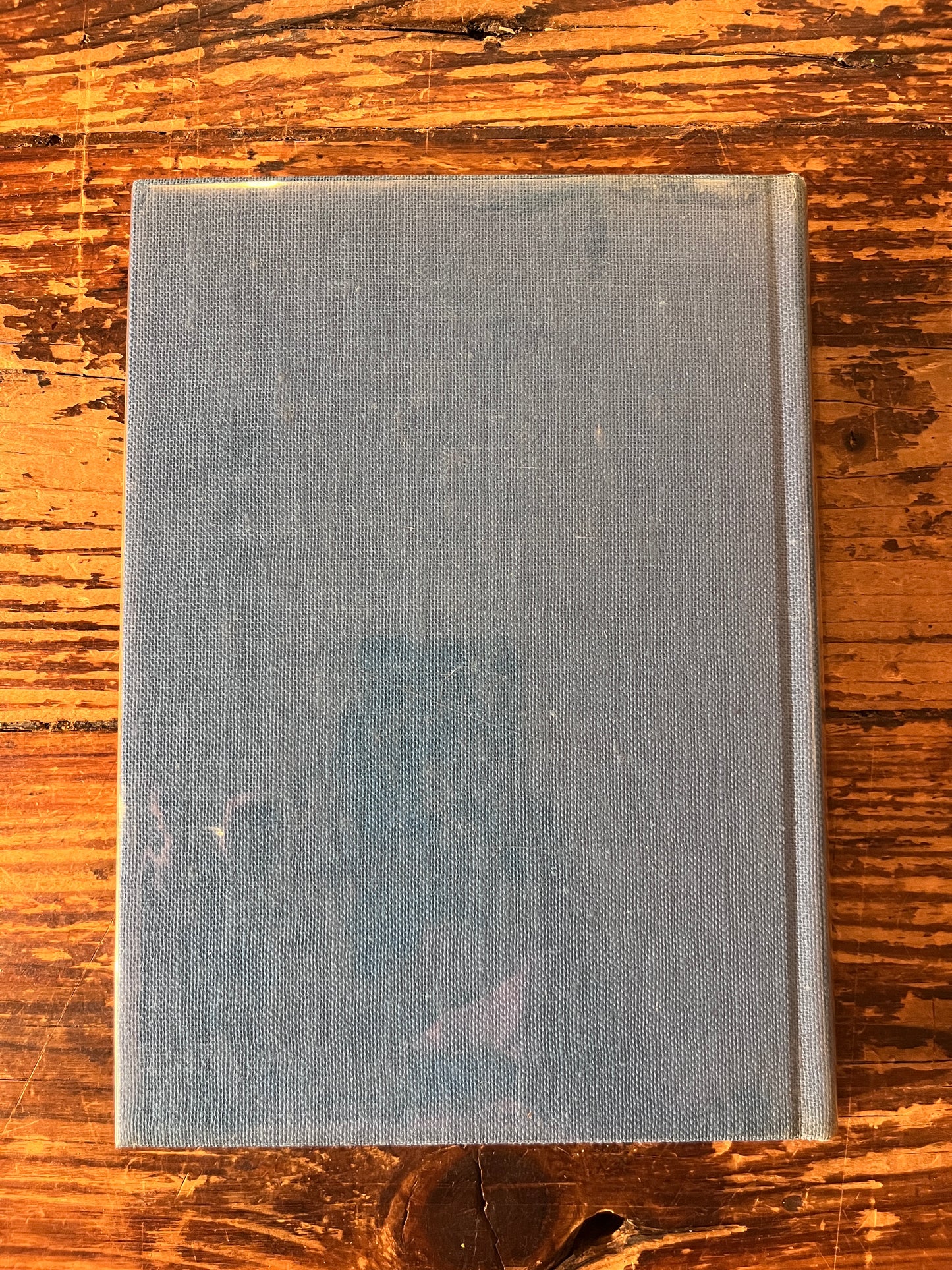 photo de la quatrieme de ouverture du livre "lhymne de lunivers" sur fond de bois