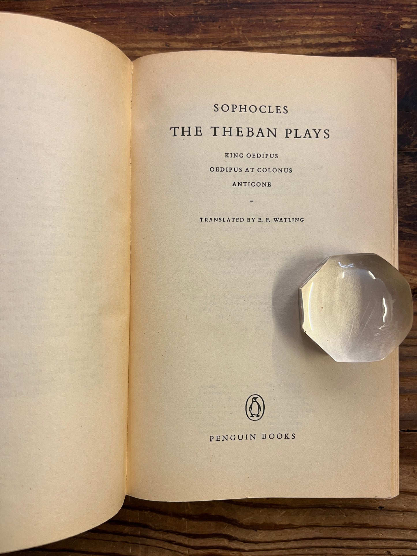 The Theban plays, Sophocles