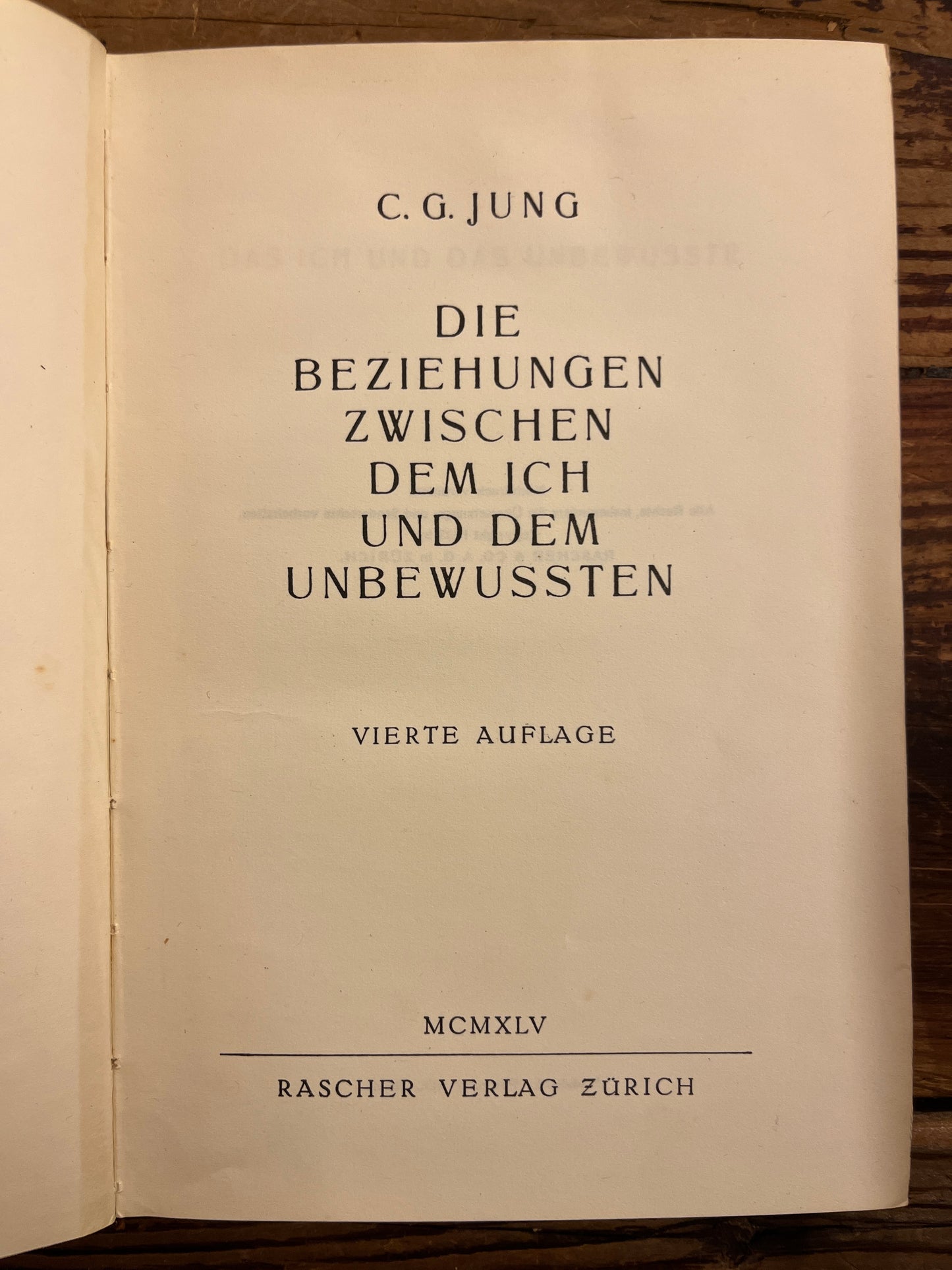 Die Beziehungen zwischen dem ich und dem Unbewussten, C.G. Jung