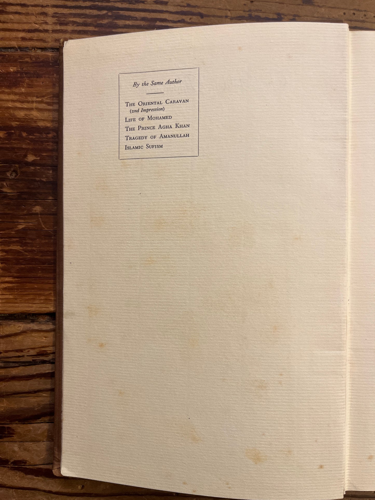 The Golden Pilgrimage, Sirdar Ikbal Ali Shah, First Edition 1933