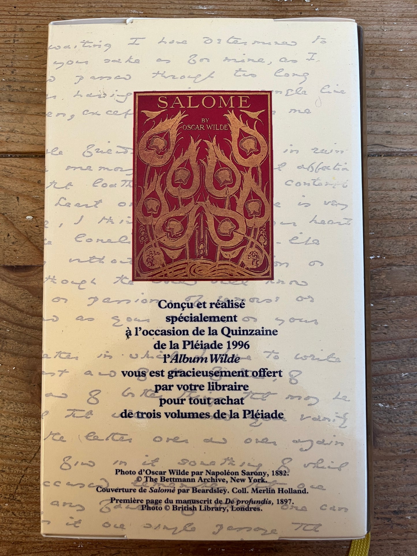 Album Wilde, Iconographie choisie et commentée par Jean Gattégno et Merlin Holland