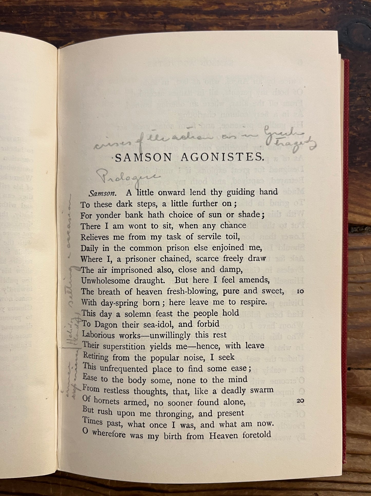 Milton's Samson Agonistes, A.W. Verity