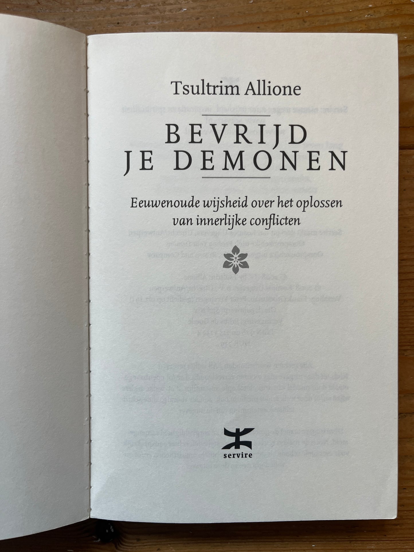 Bevrijd je demonen, Tsultrim Allione