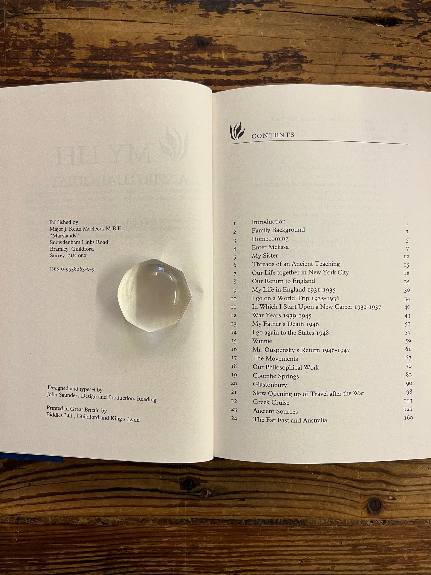 My life as a spiritual quest, Melissa Marston Macleod