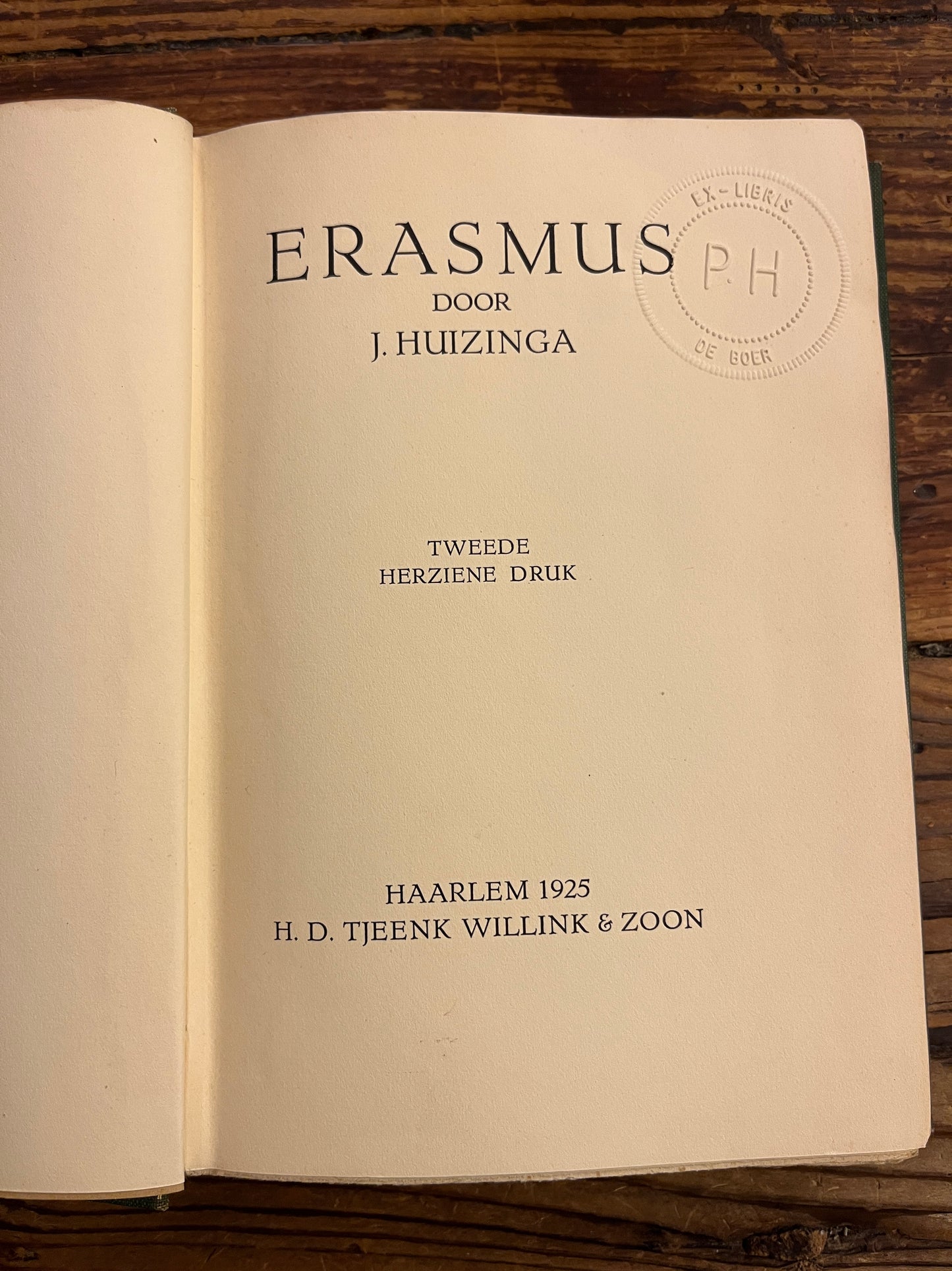 Erasmus, J. Huizinga