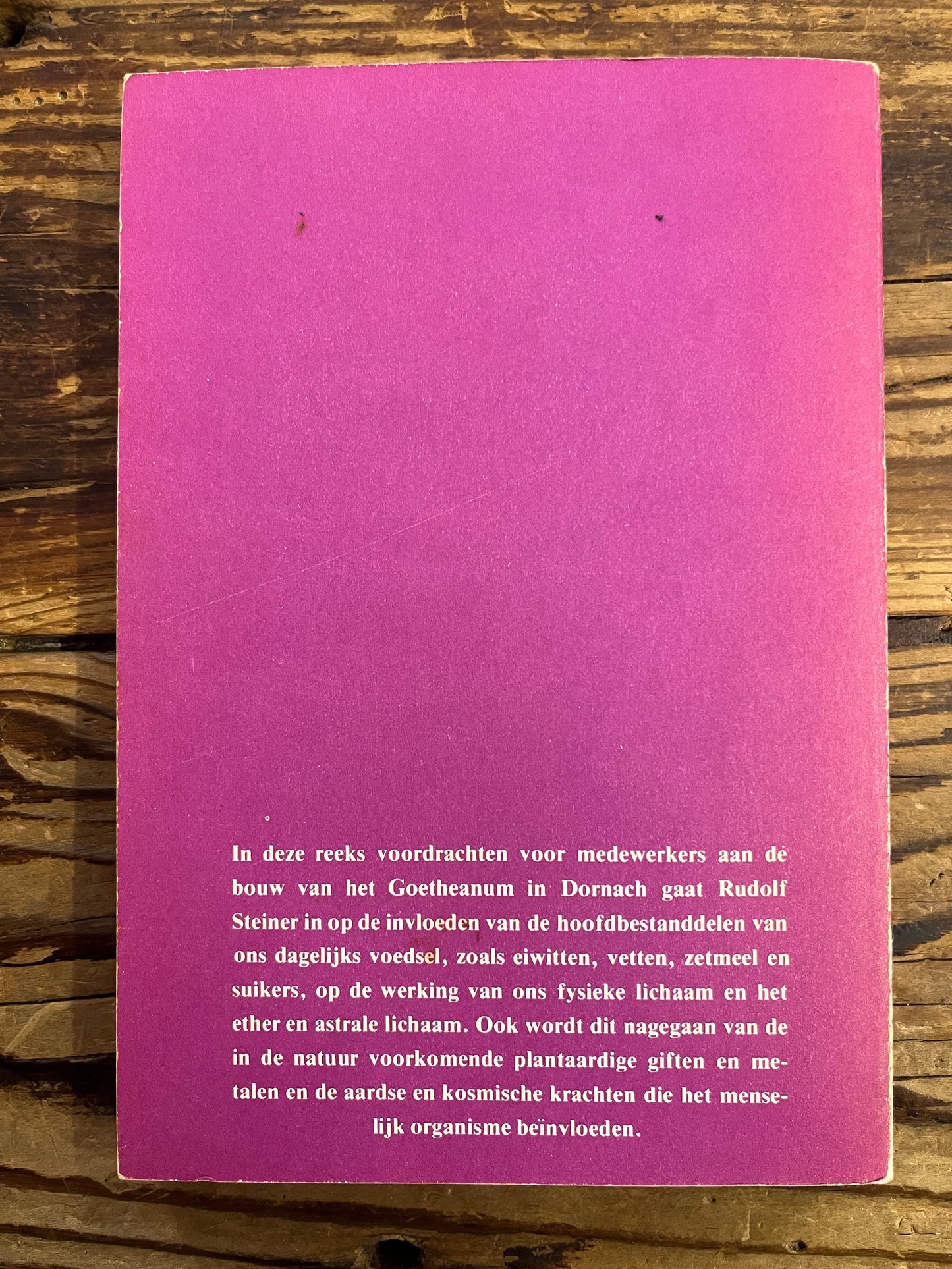 Natuur en mens, Rudolf Steiner