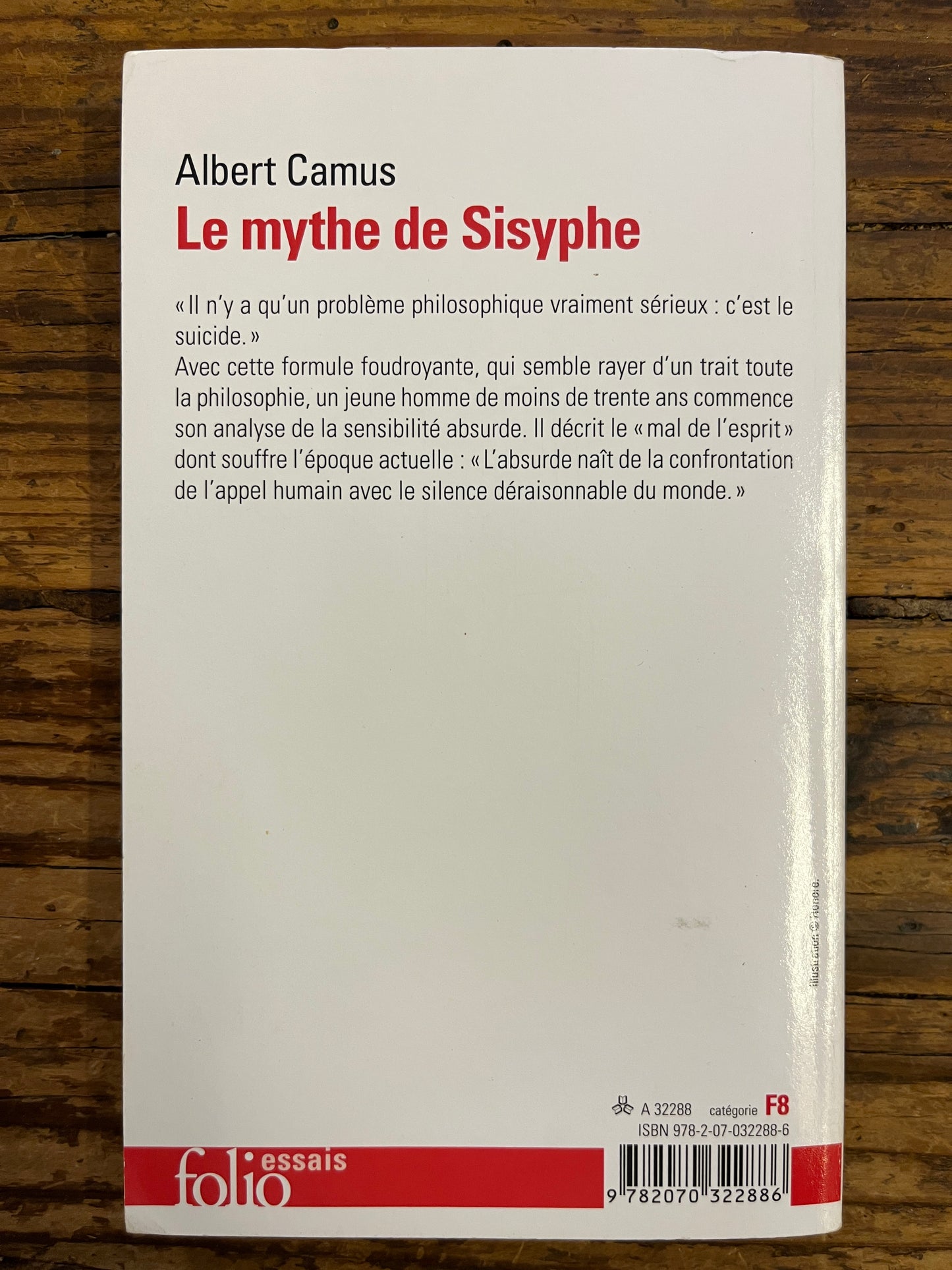 Le mythe de Sisyphe, Albert Camus