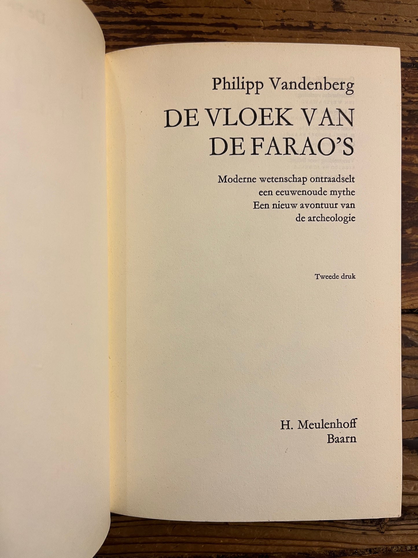 De vloek van de Farao’s, Philipp Vandenberg