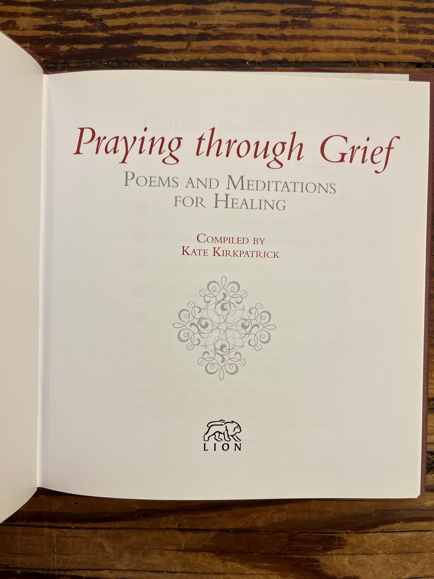 Praying through grief, poems and meditations for healing, Kate Kirkpatrick