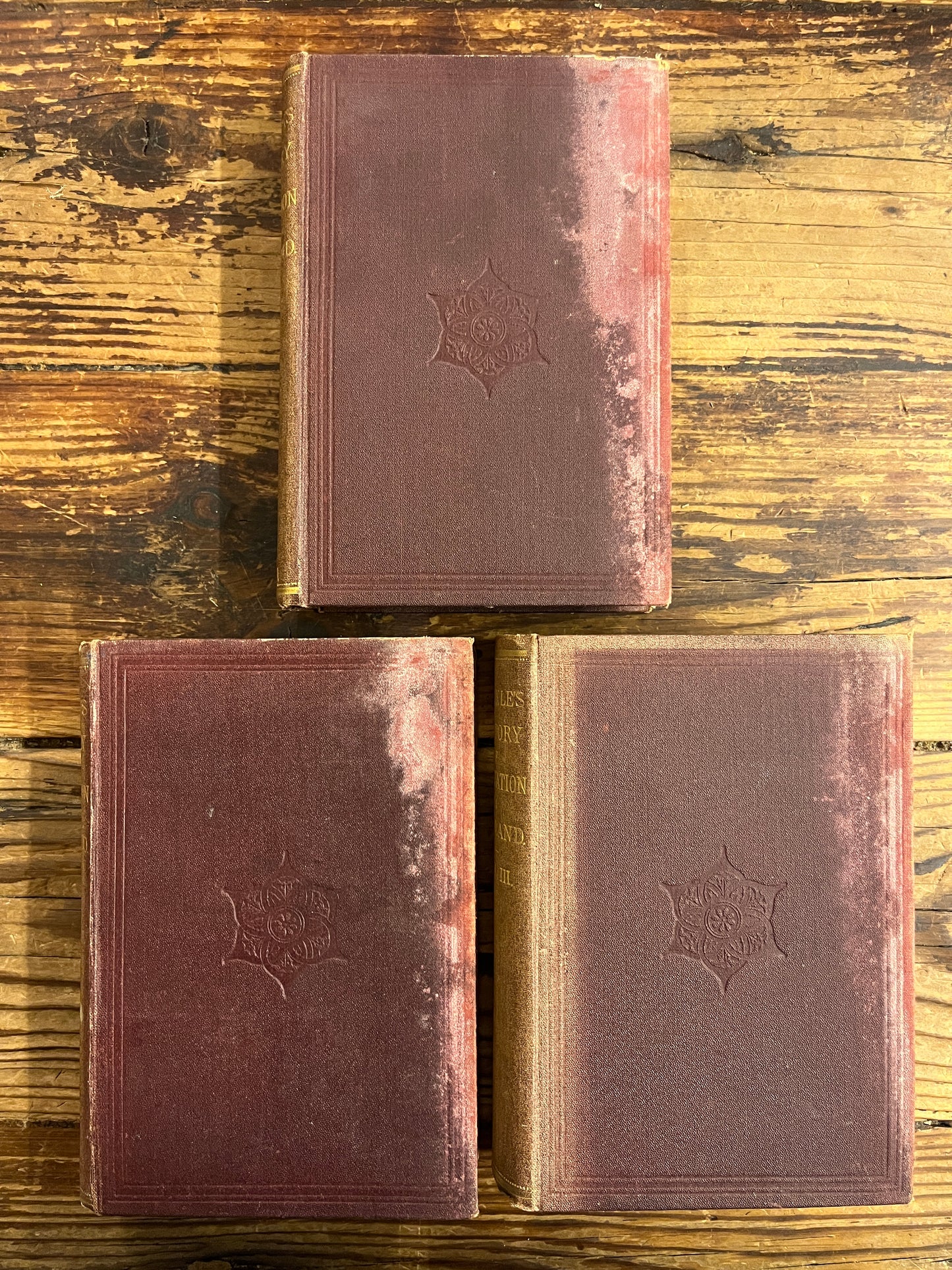Buckle’s history of civilization in England, 3 volumes set, 1882