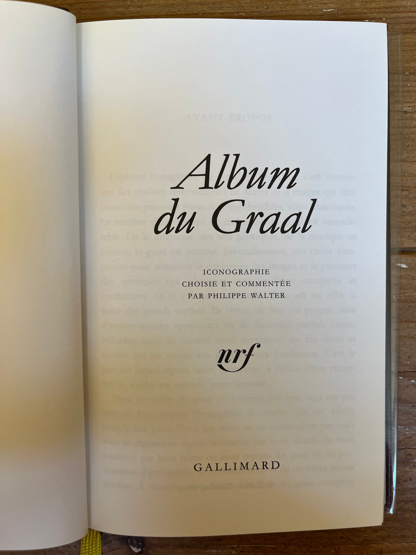 Album du Graal, Iconographie choisie et commentée par Philippe Walter