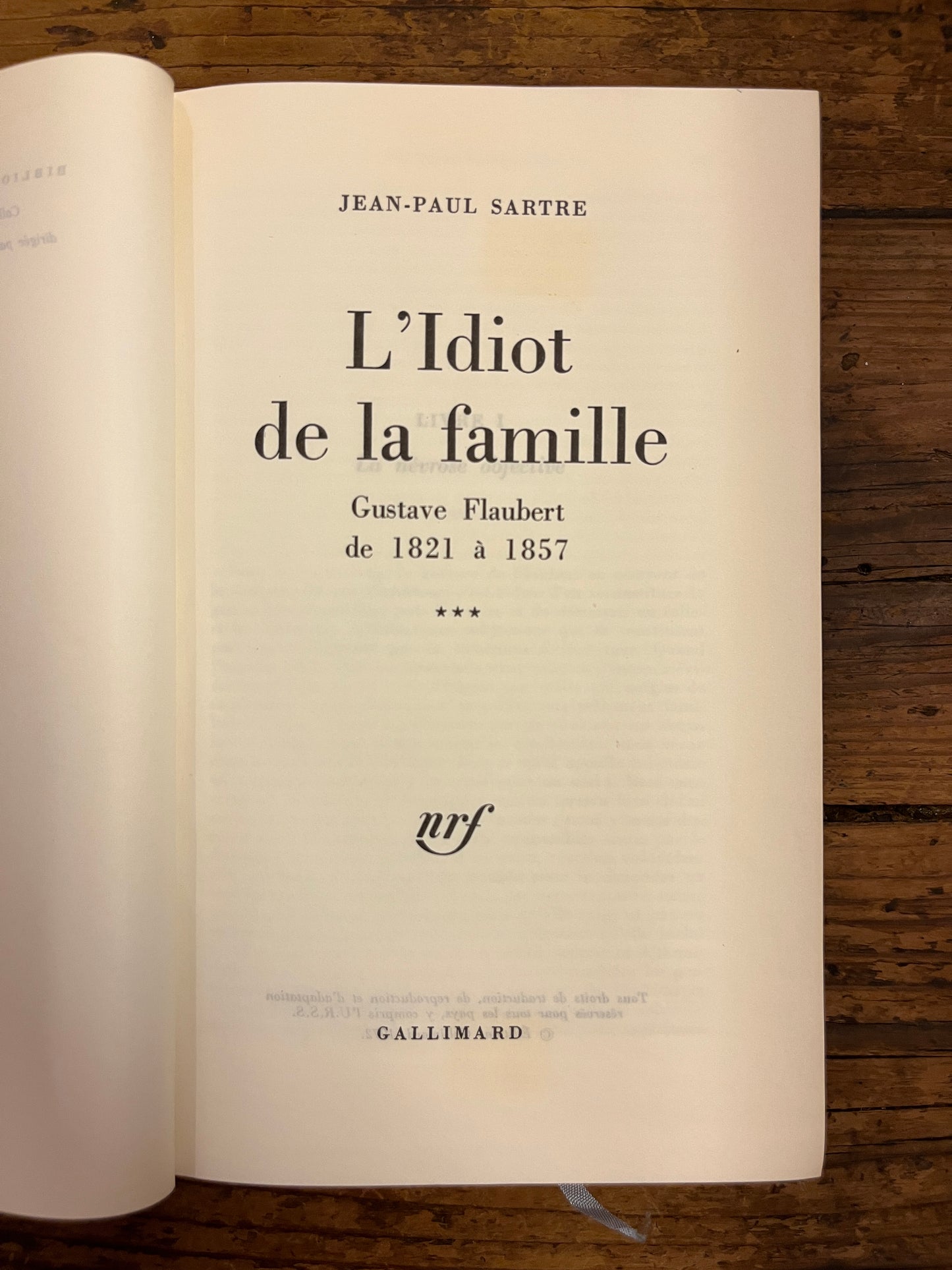 L'Idiot de la famille (set complet), Jean-Paul Sartre