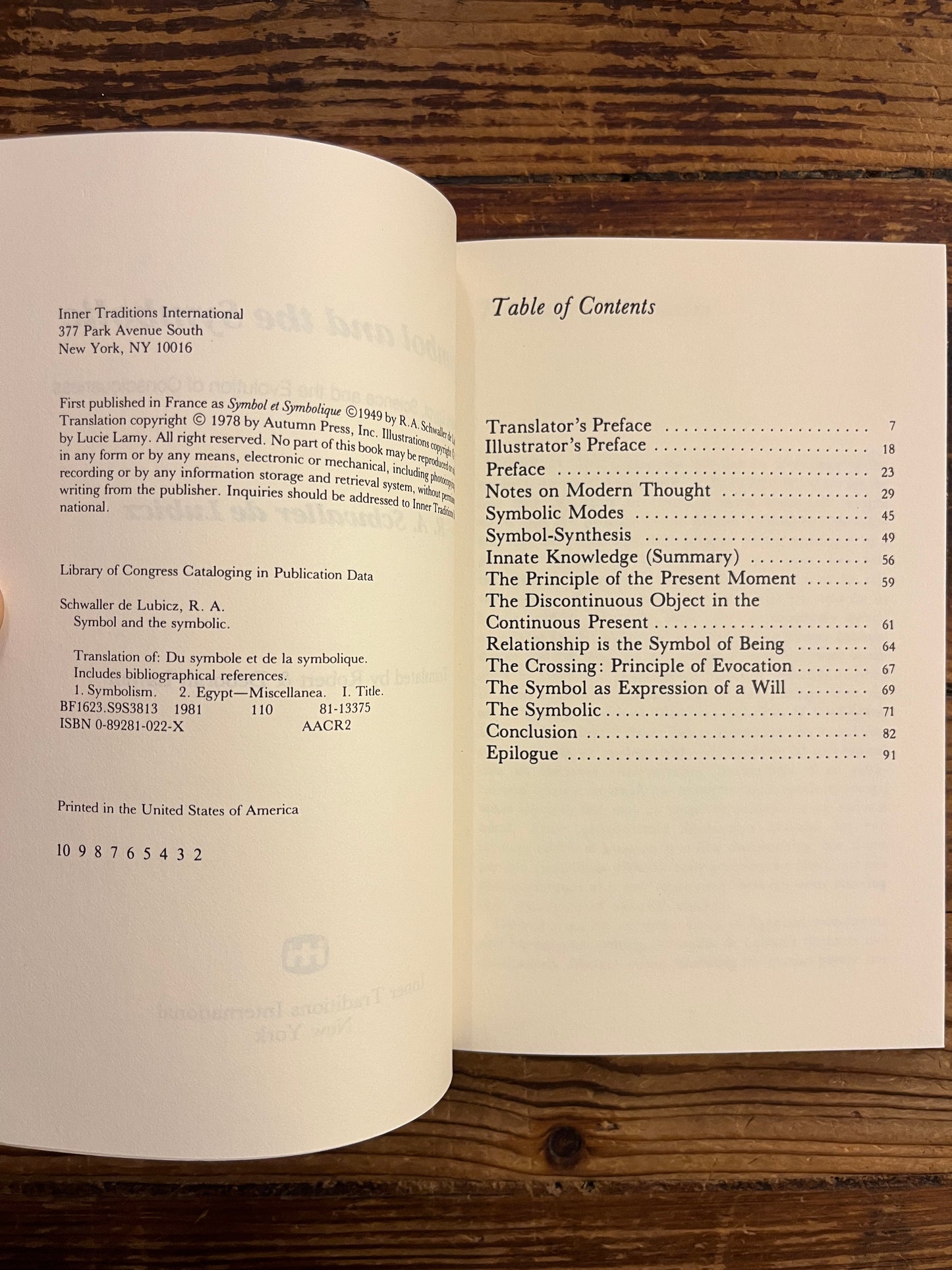 Symbol and the symbolic, R.A. Schwaller de Lubicz