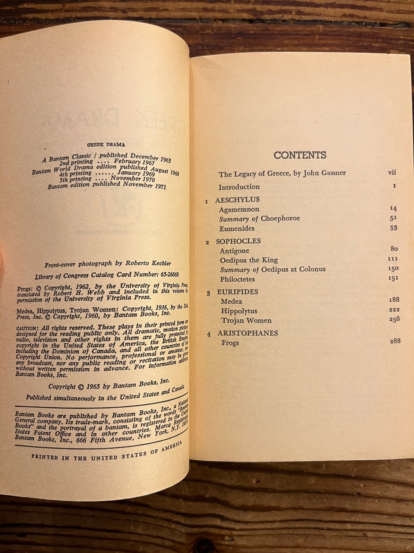 Greek drama, Edited with an introduction by Moses Hadas and preface by John Gassner
