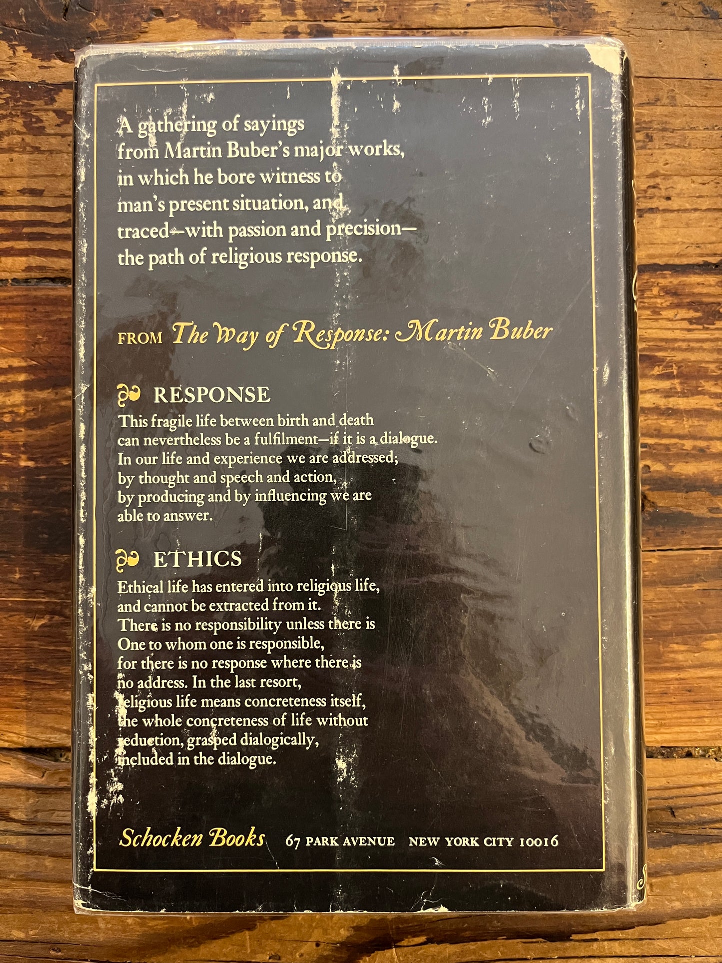 The Way of Response, Martin Buber