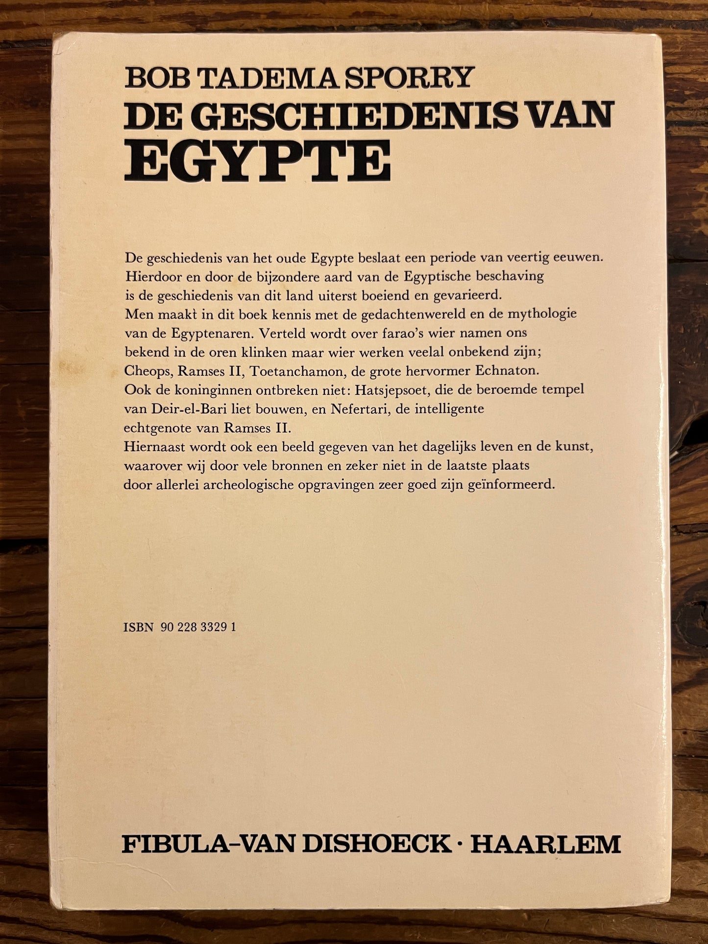 De geschiedenis van Egypte, Bob Tadema Sporry
