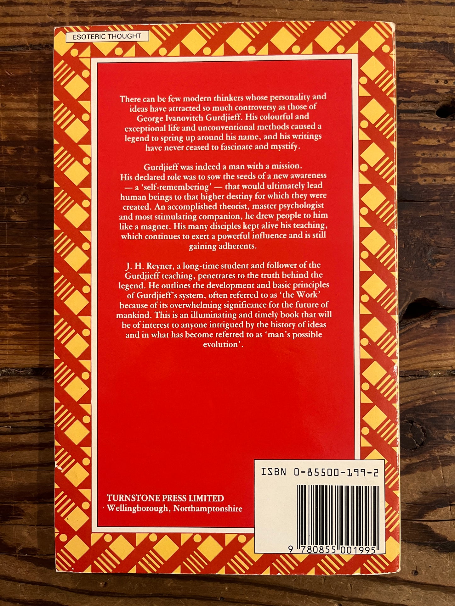 The Gurdjieff inheritance, J.H. Reyner