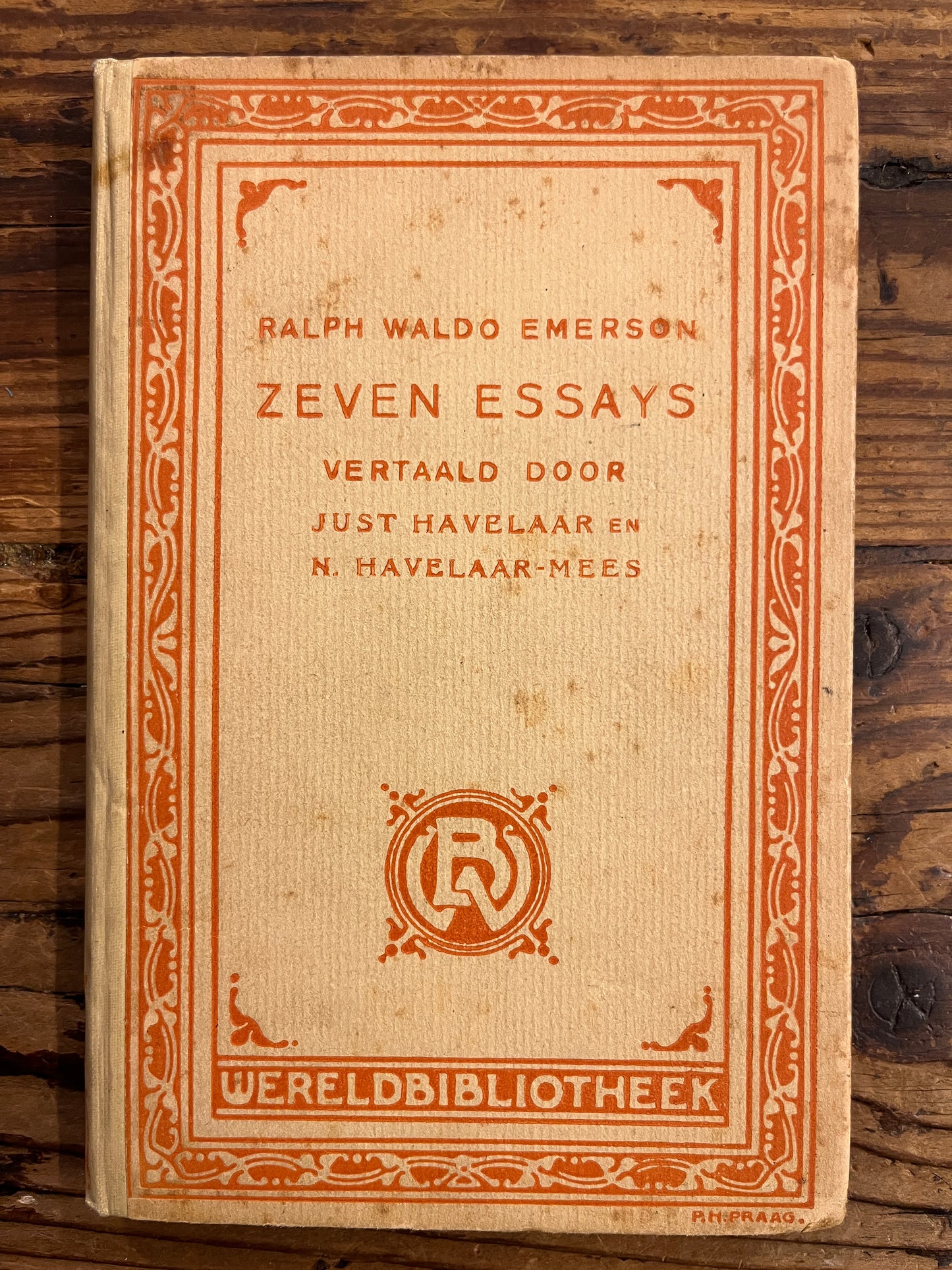 Ralph Waldo Emerson, zeven essays, Vertaald door Just Havelaar en N. Havelaar-Mees