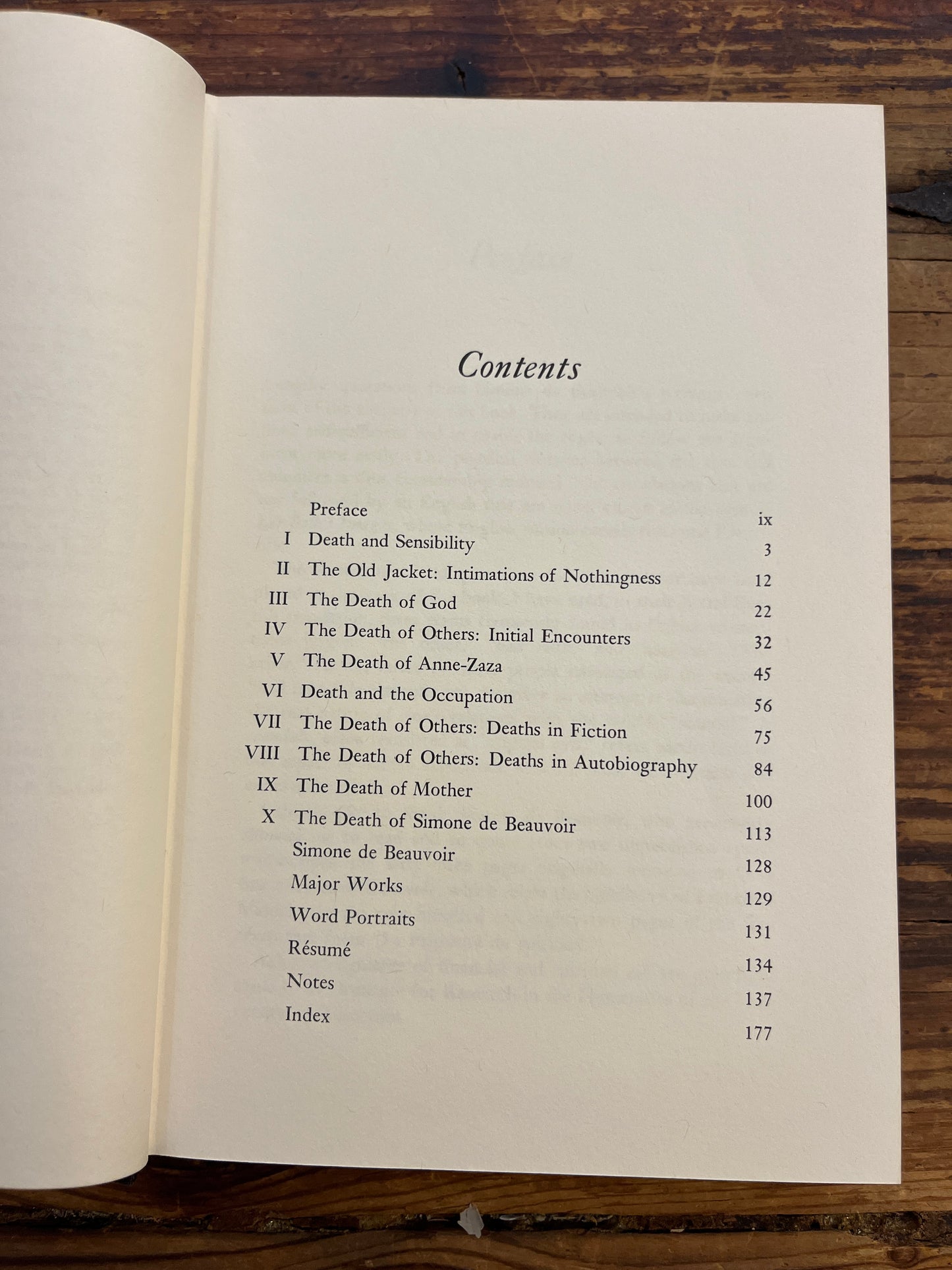 Encounters with Death, Simone de Beauvoir, Elaine Marks