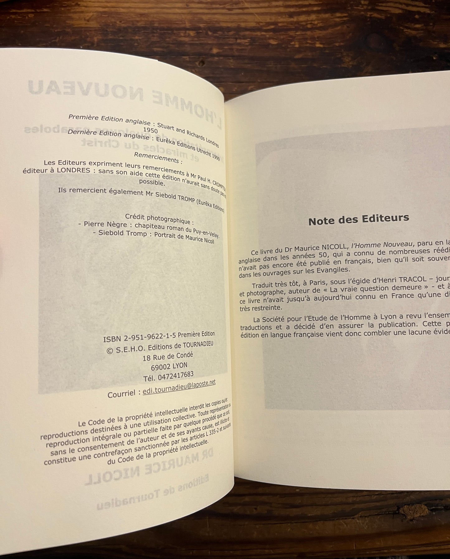 L’homme nouveau, Maurice Nicoll