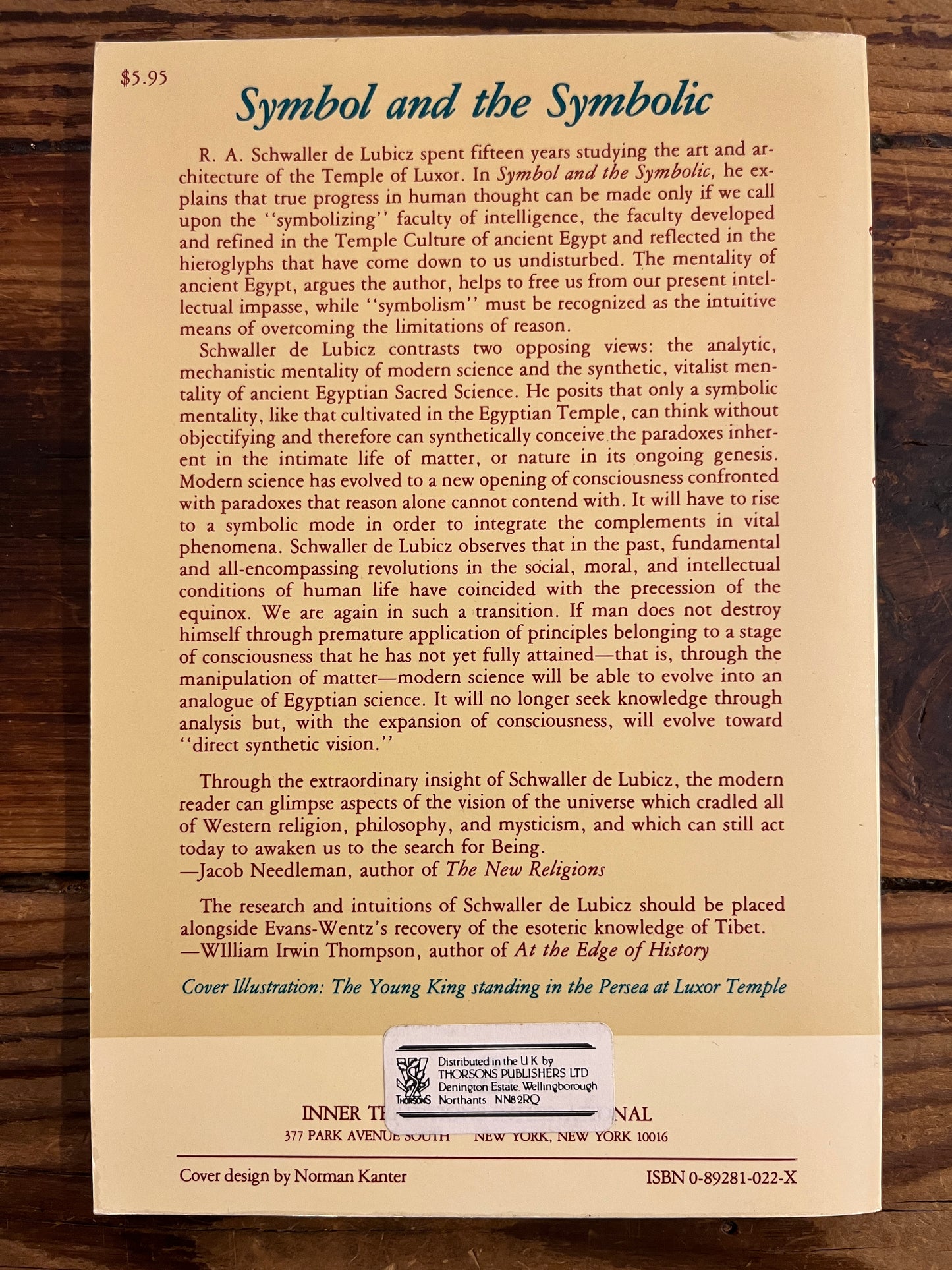 Symbol and the symbolic, R.A. Schwaller de Lubicz