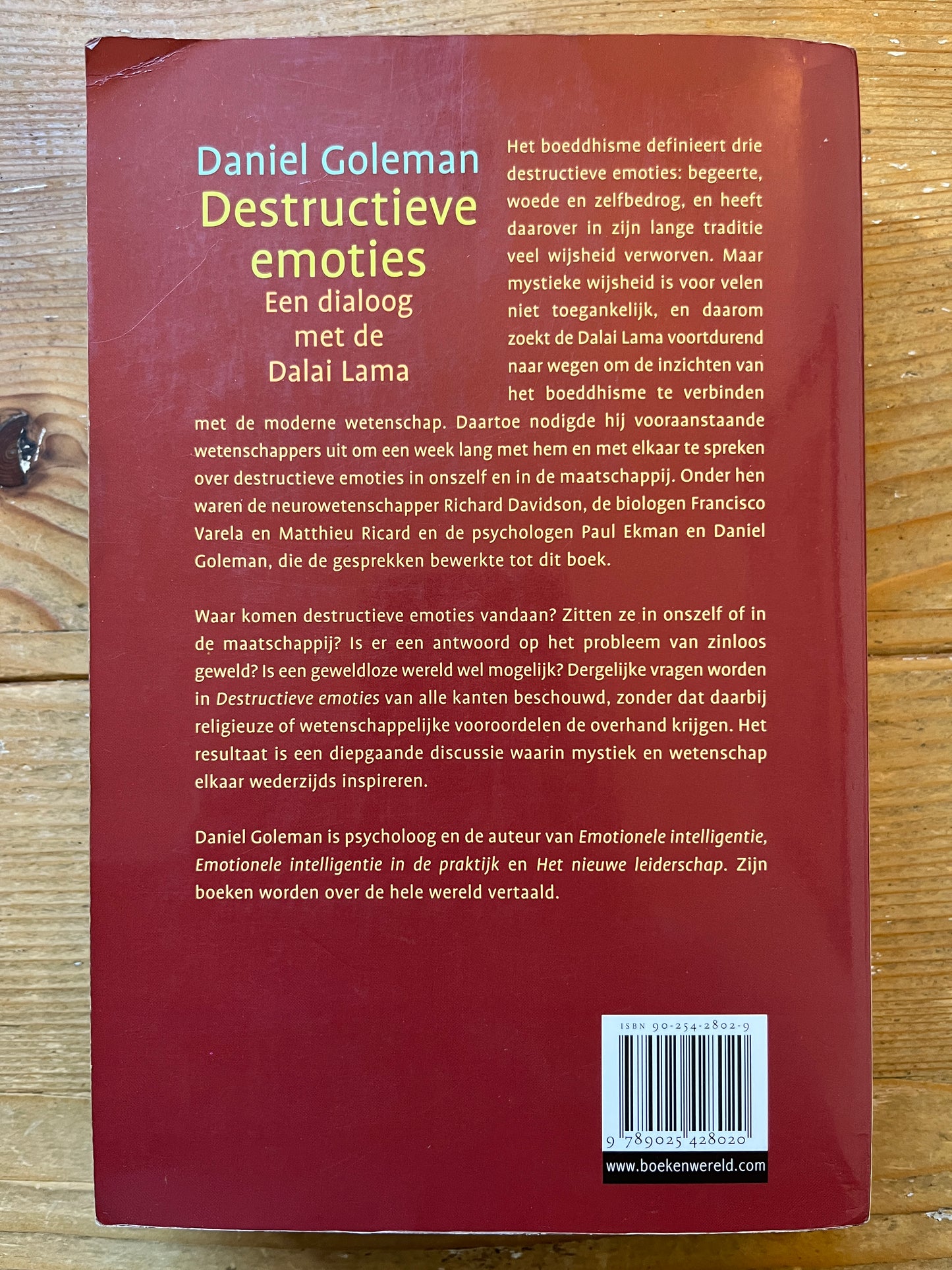 Destructieve emoties, een dialoog met de Dalai Lama, Daniel Goleman