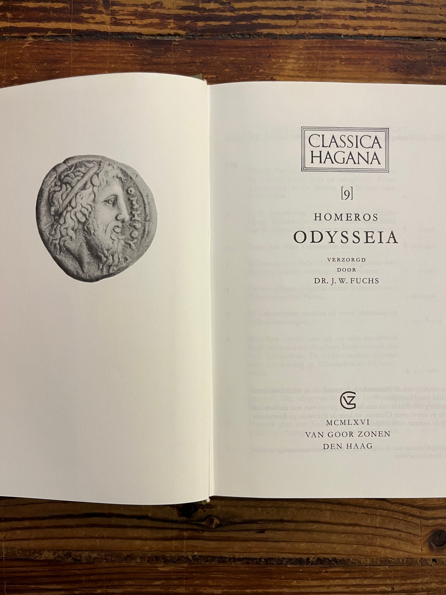 Odysseia, Homeros, verzorgd door Dr. J.W. Fuchs
