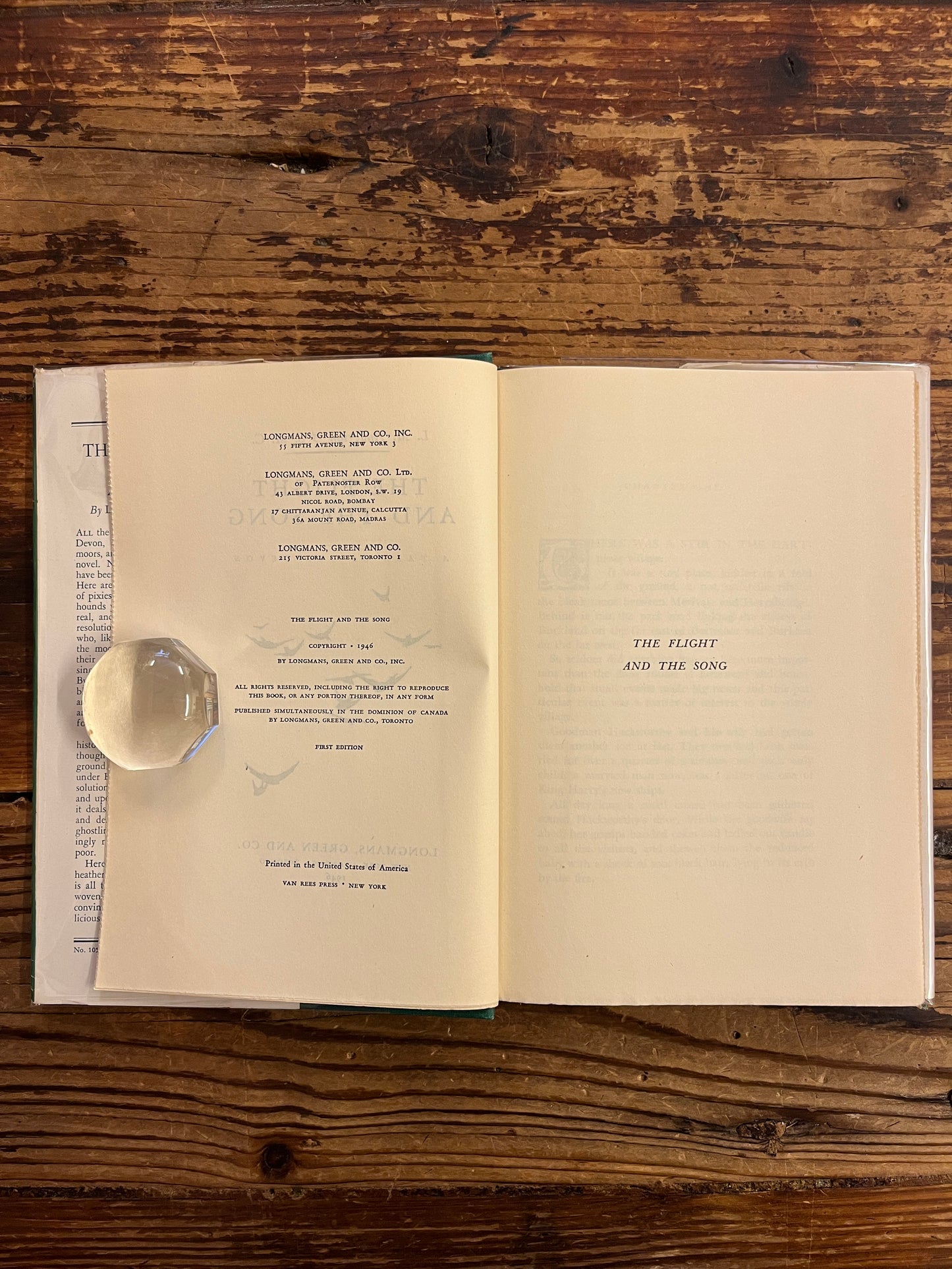 The flight and the song, L.M. Anderson and S.M.C.