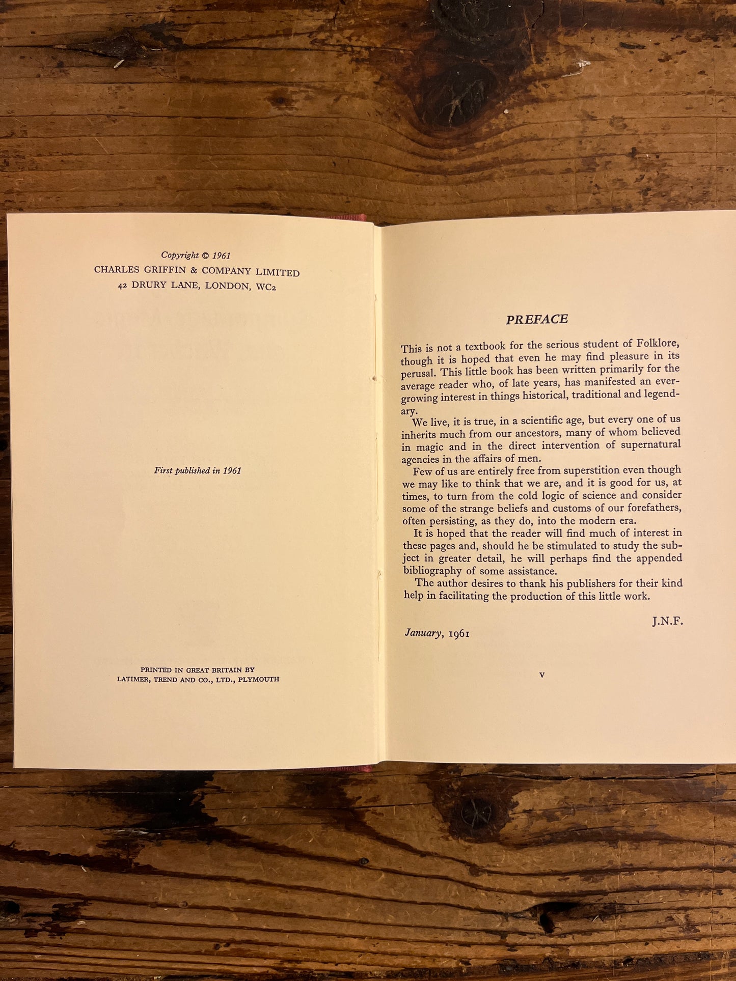 Demonology Sympathetic Magic and Witchcraft, J.N. Friend