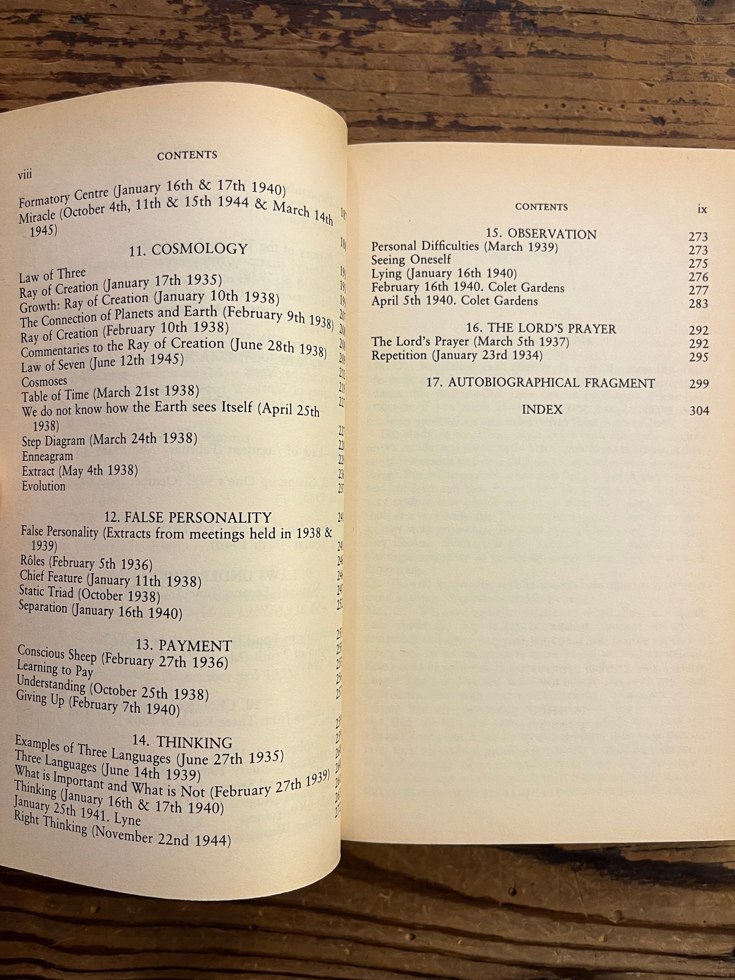 A further record, extraits from meetings, 1928–1945