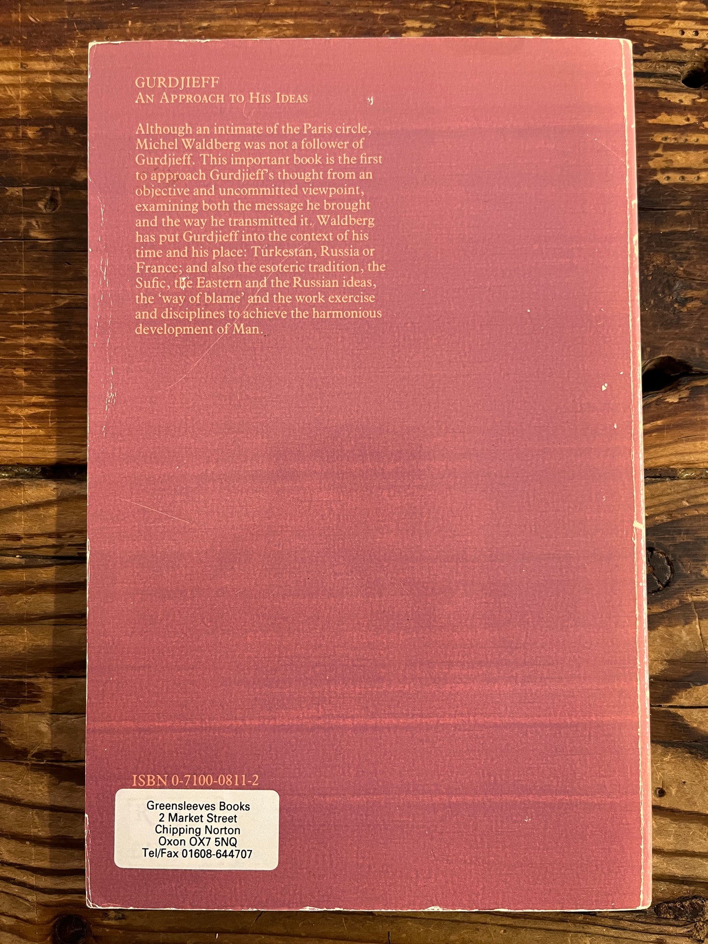 Gurdjieff, An Approach to his Ideas, Michel Waldberg