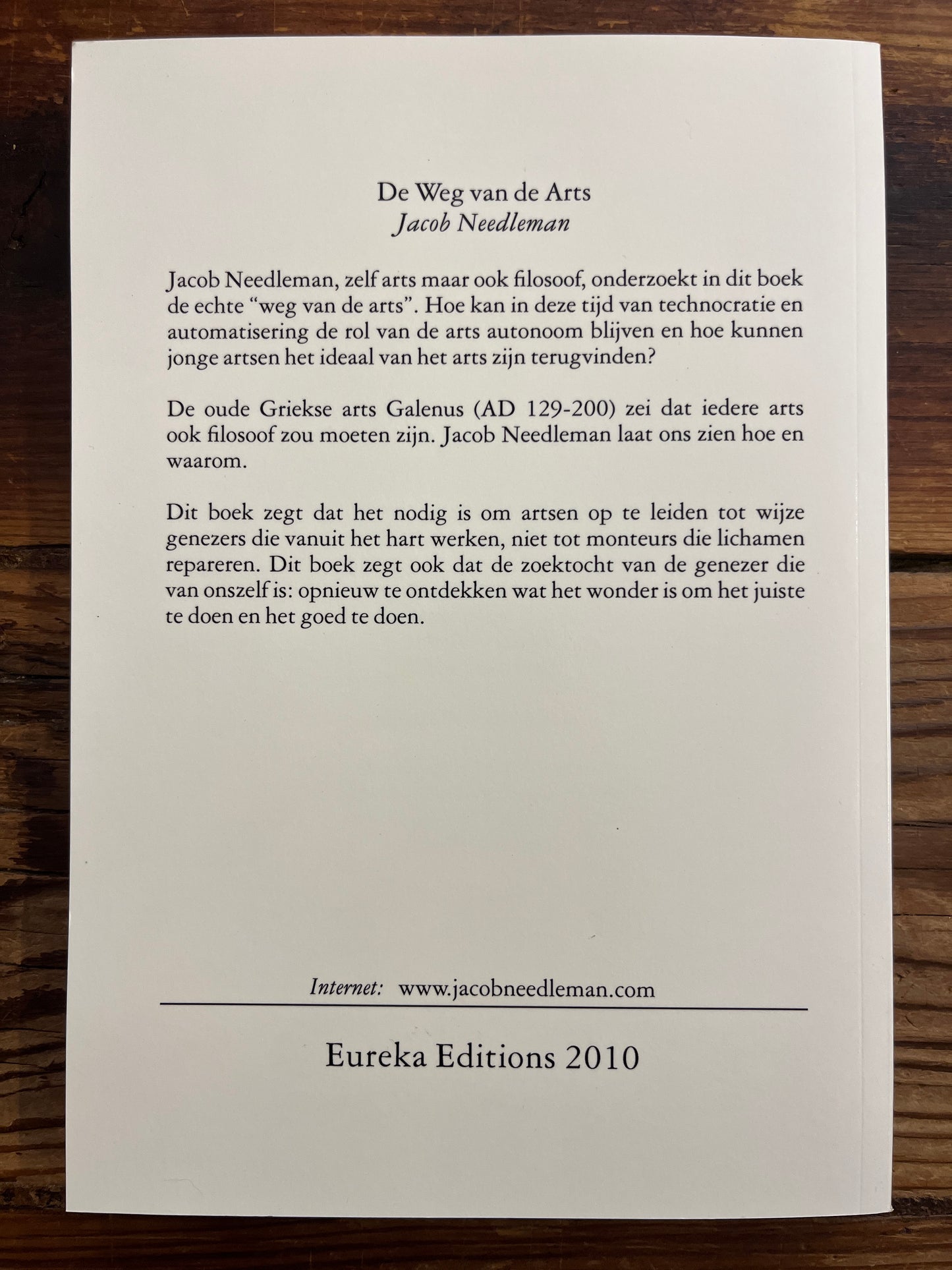 De weg van de Arts, Jacob Needleman