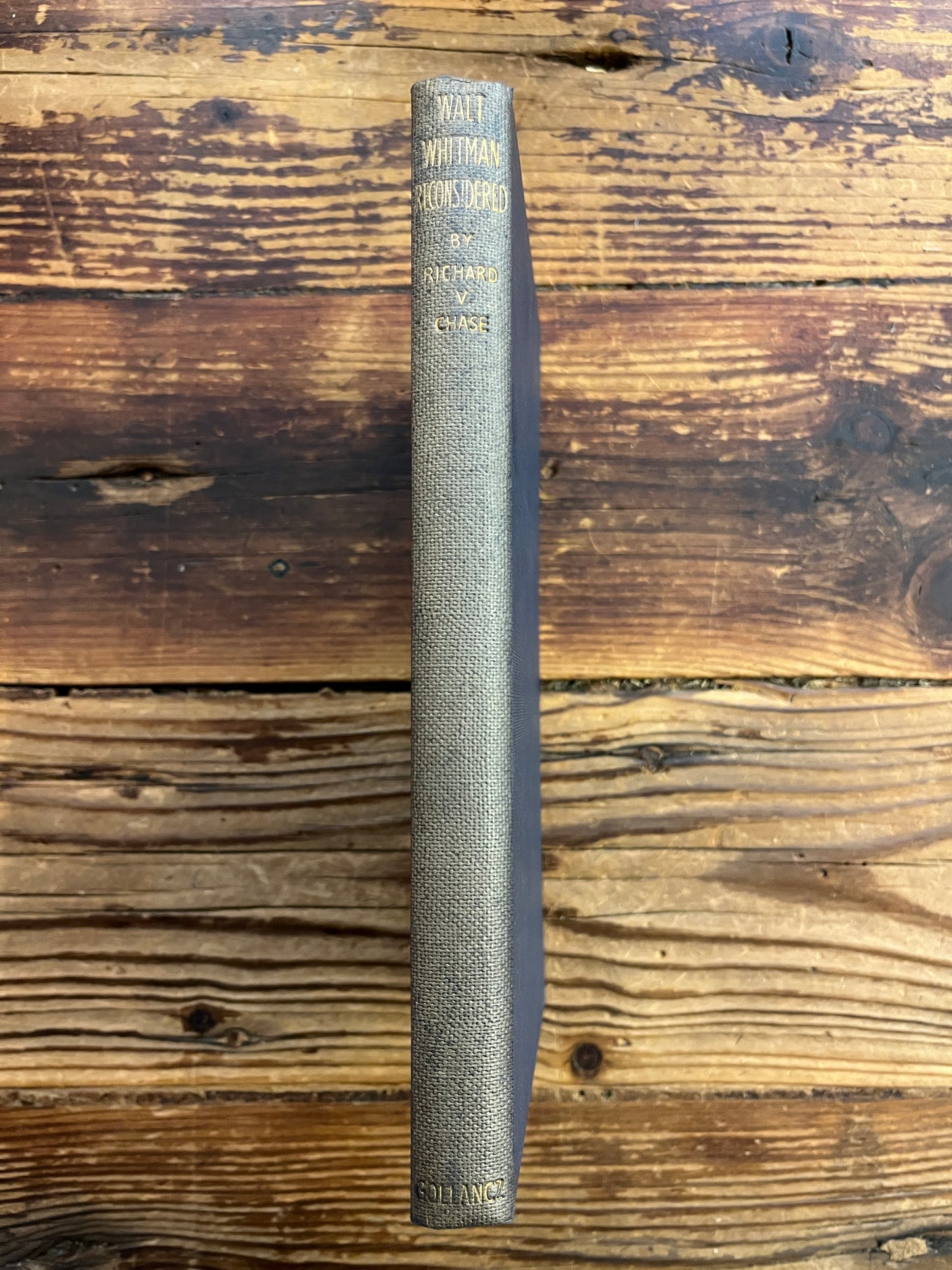 Walt Whitman reconsidered, Richard V. Chase
