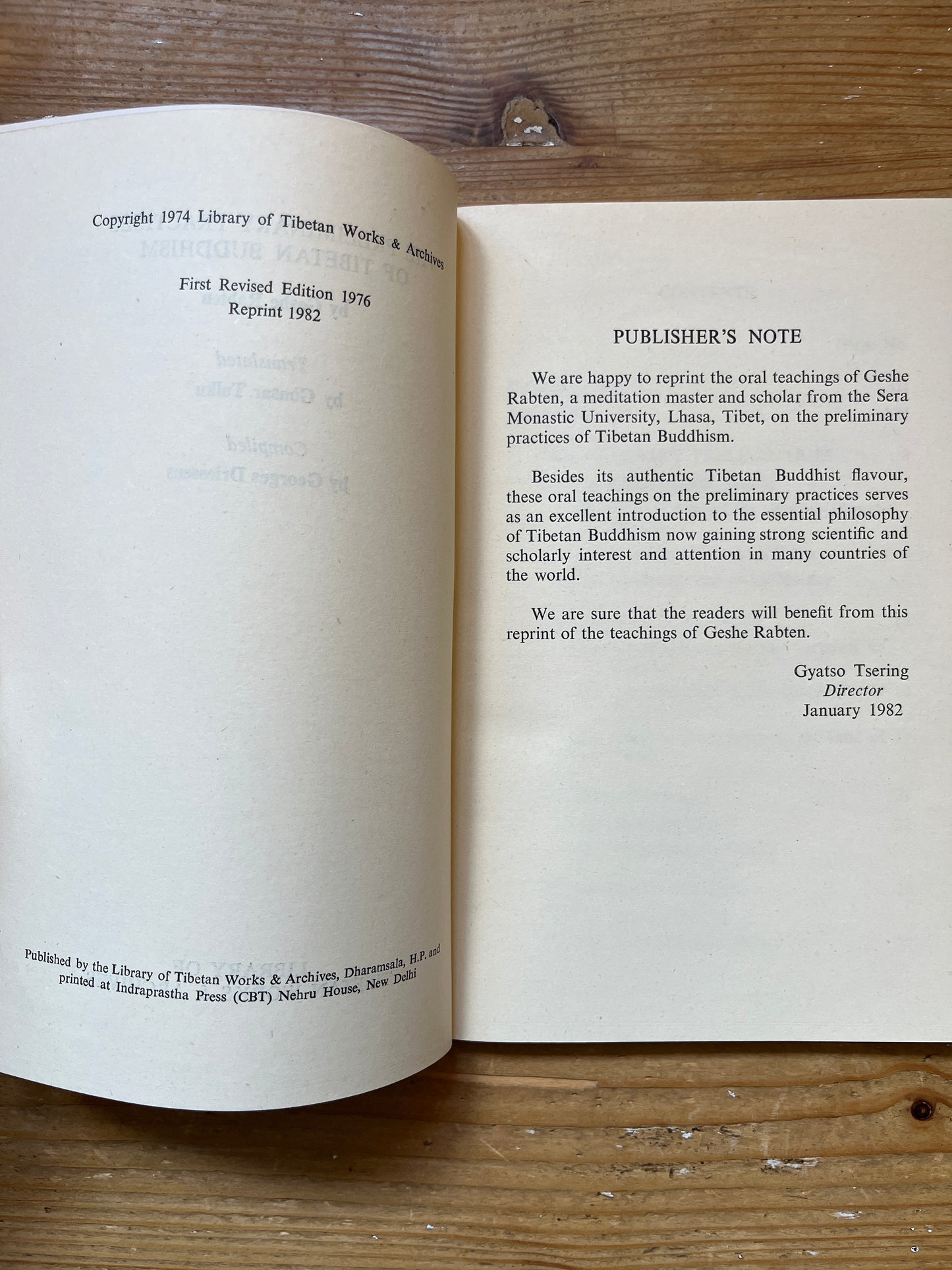 The preliminary practices of Tibetan Buddhism, Geshe Rabten