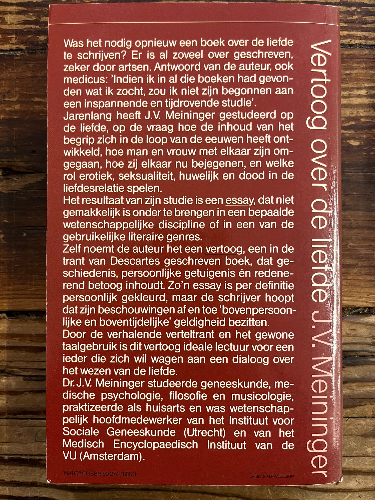Vertoog over de liefde, J.V. Meininger