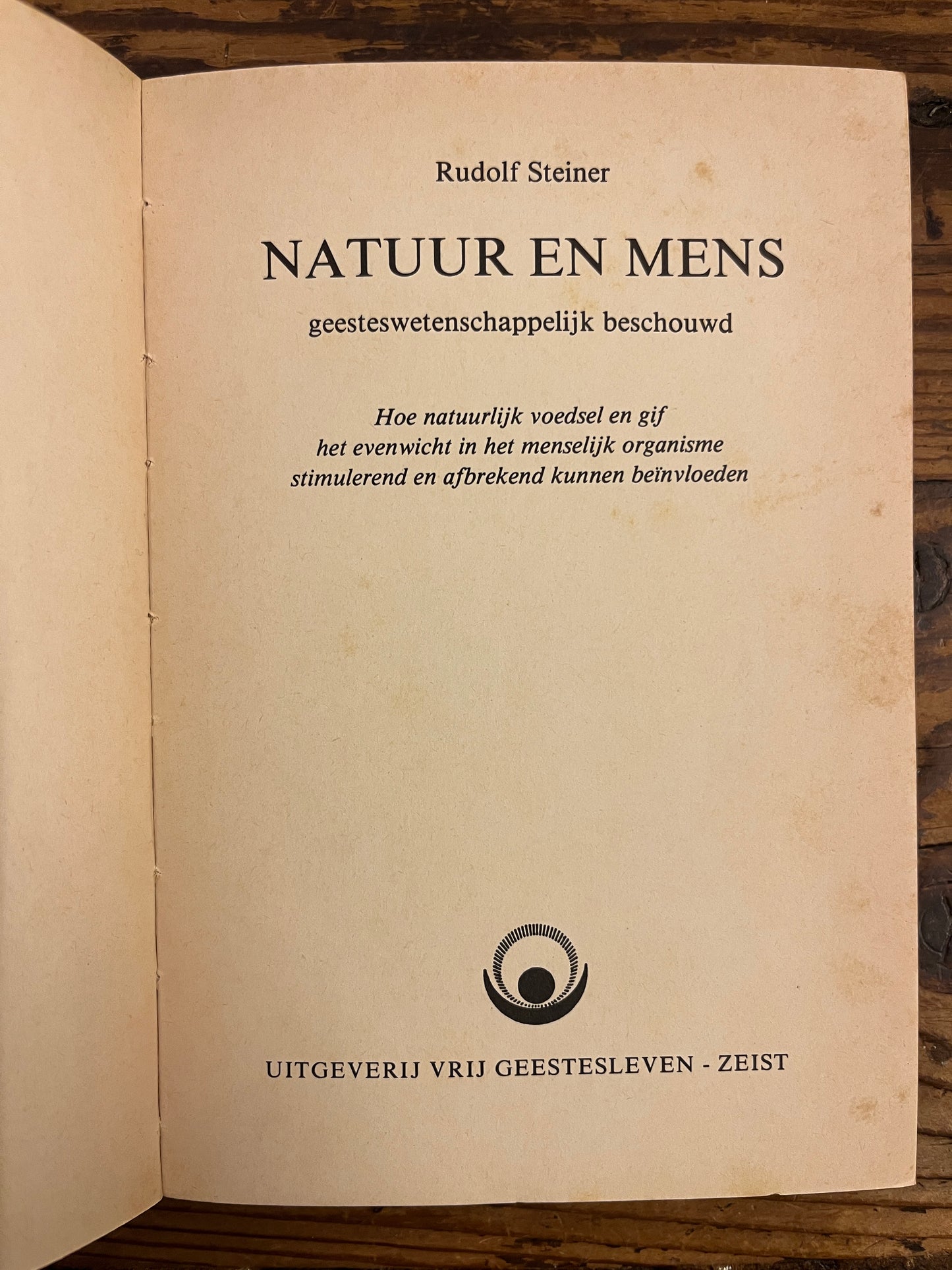Natuur en mens, Rudolf Steiner