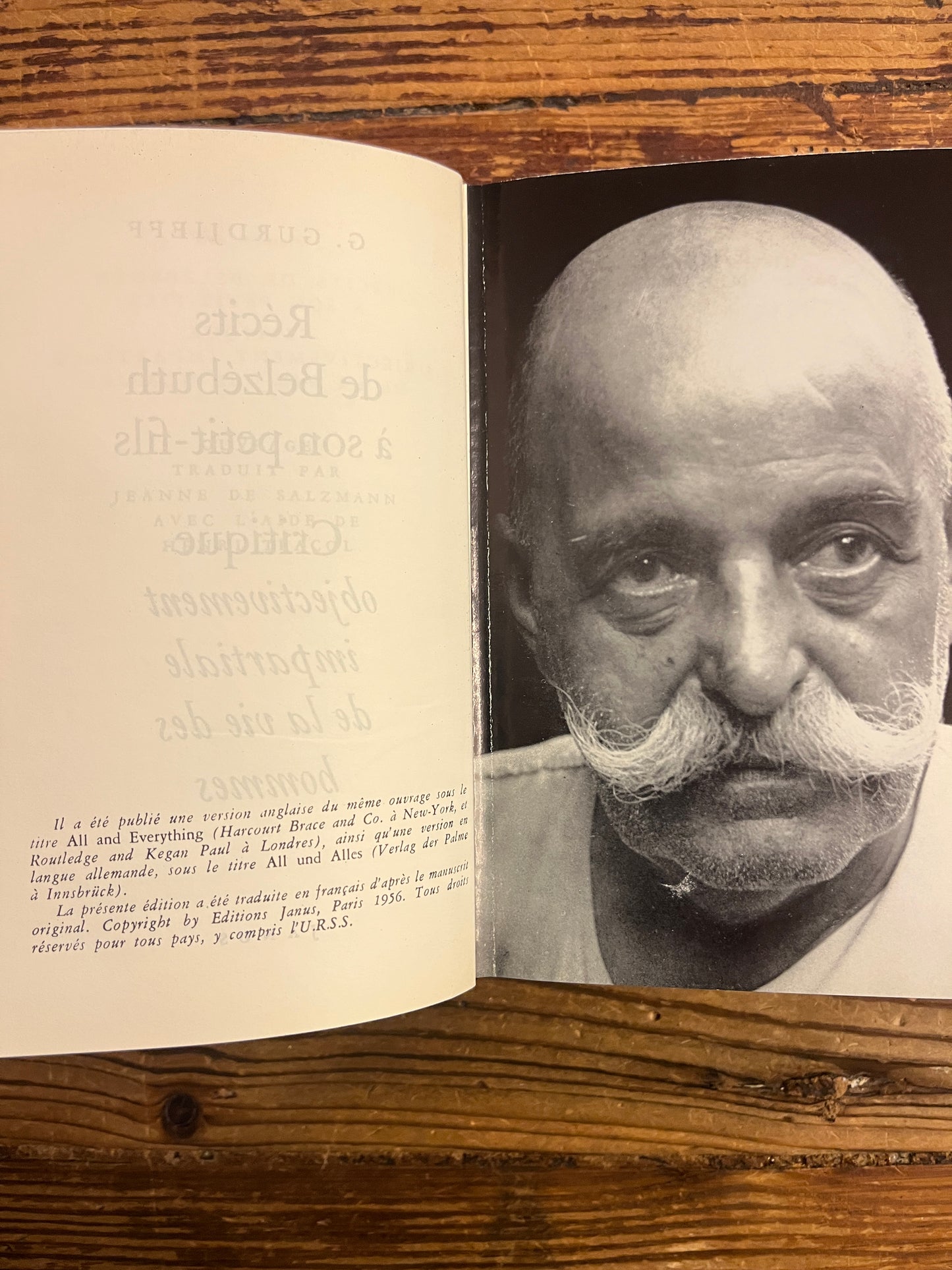 Récit de Belzébuth à son petit-fils, G.I. Gurdjieff, première édition Française, 1956