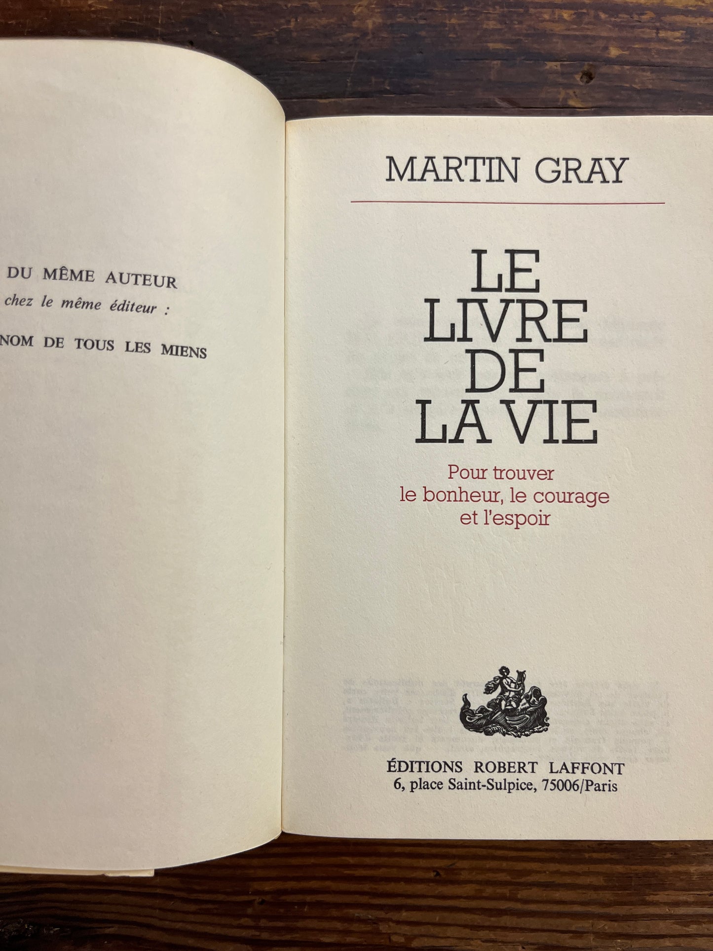 Le livre de la vie, Martin Gray