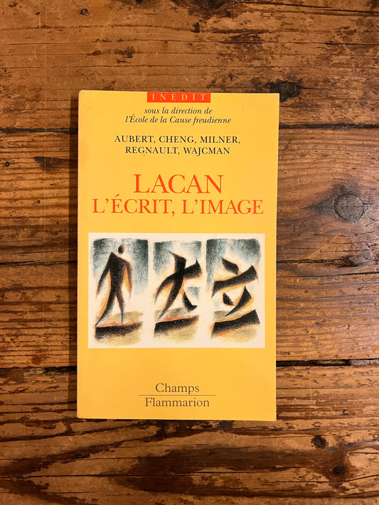couverture du livre "lacan l'ecrit et l'image"sur fond de bois
