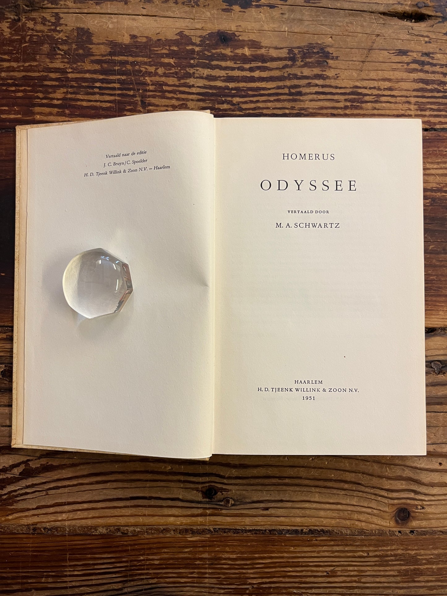 Odyssee, Homerus, vertaald door M.A. Schwartz