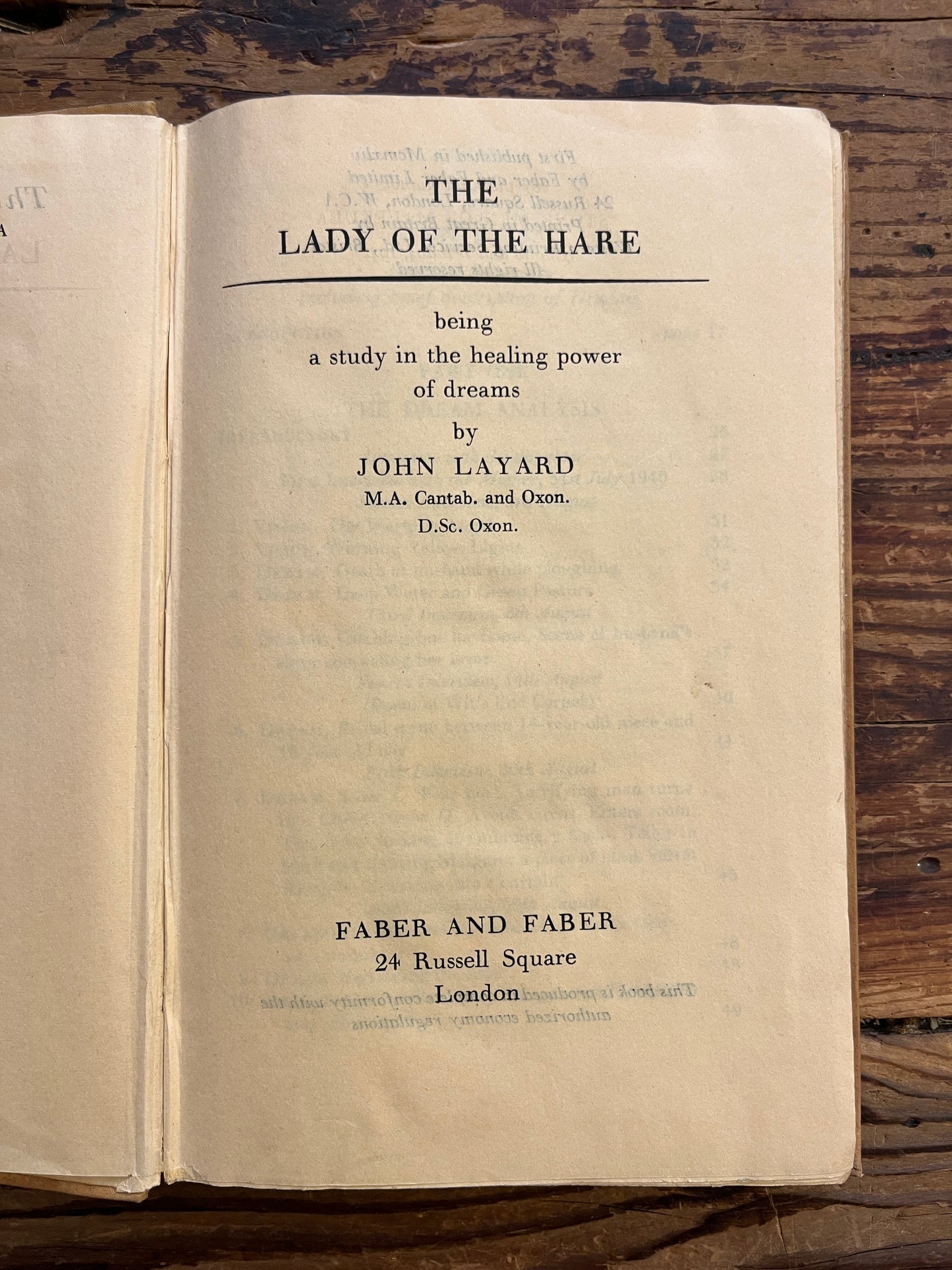The lady of the hare, John Layard