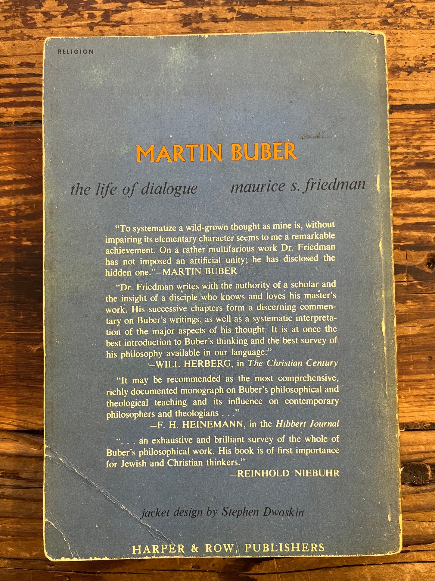 Martin Buber, the life of dialogue, Maurice S. Friedman