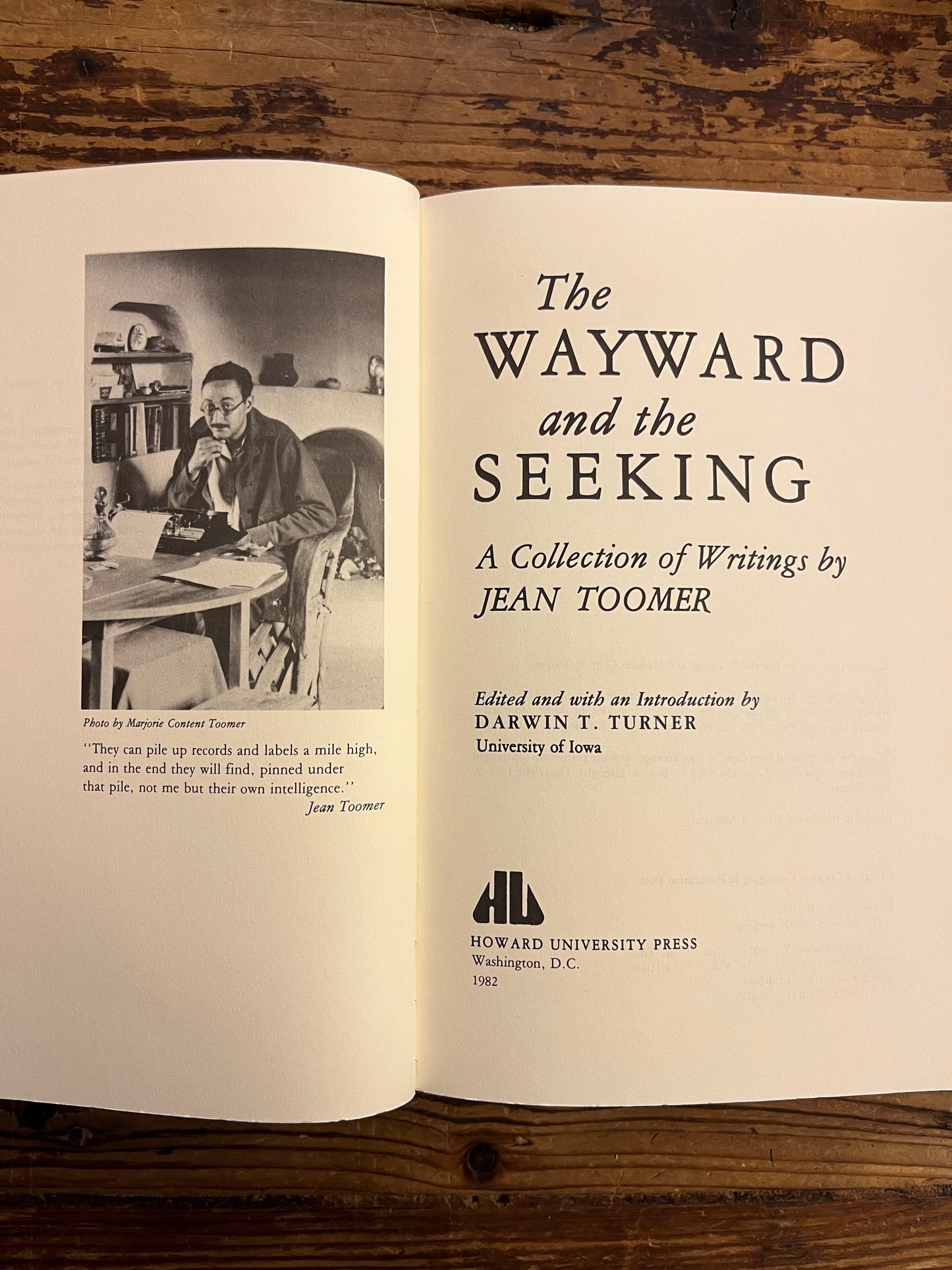 The Wayward and the Seeking, Jean Toomer