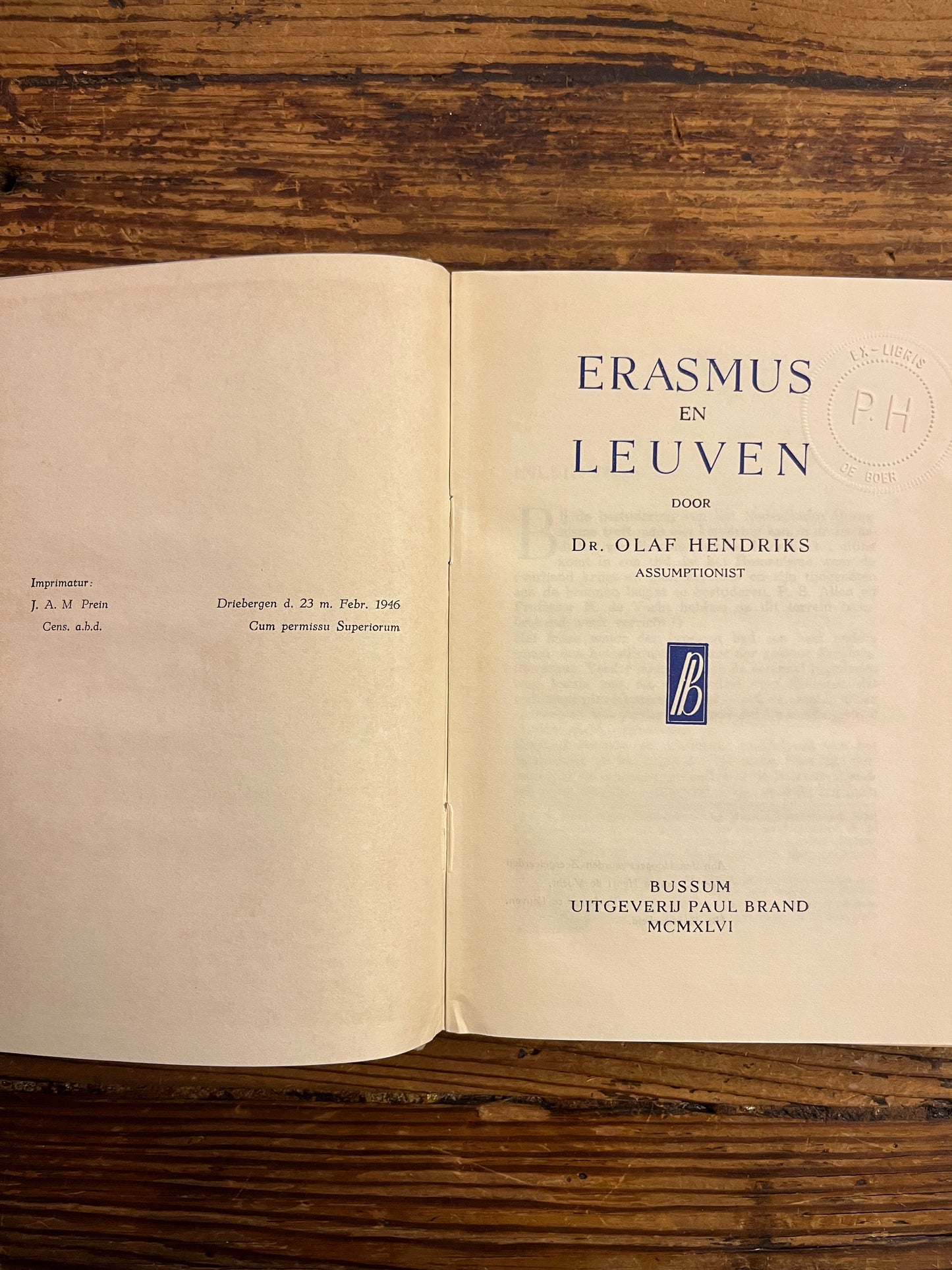 Erasmus en Leuven, Olaf Hendriks